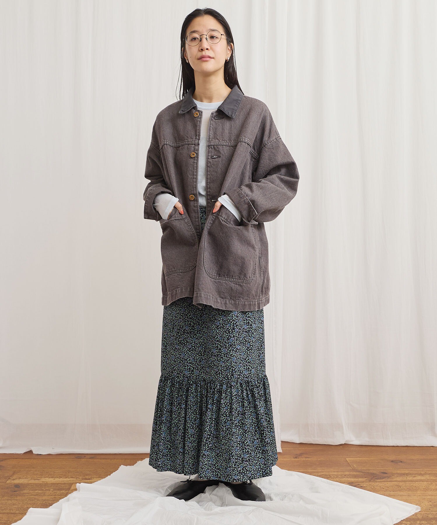 AMBIDEX Store colored denim coverall(F カーキ): l'atelier du savon