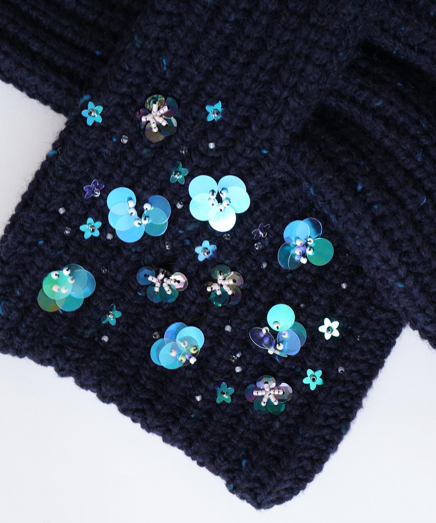 AMBIDEX Store 〇ビーズ刺繍 宝石みたいなティペット(F アカ): l