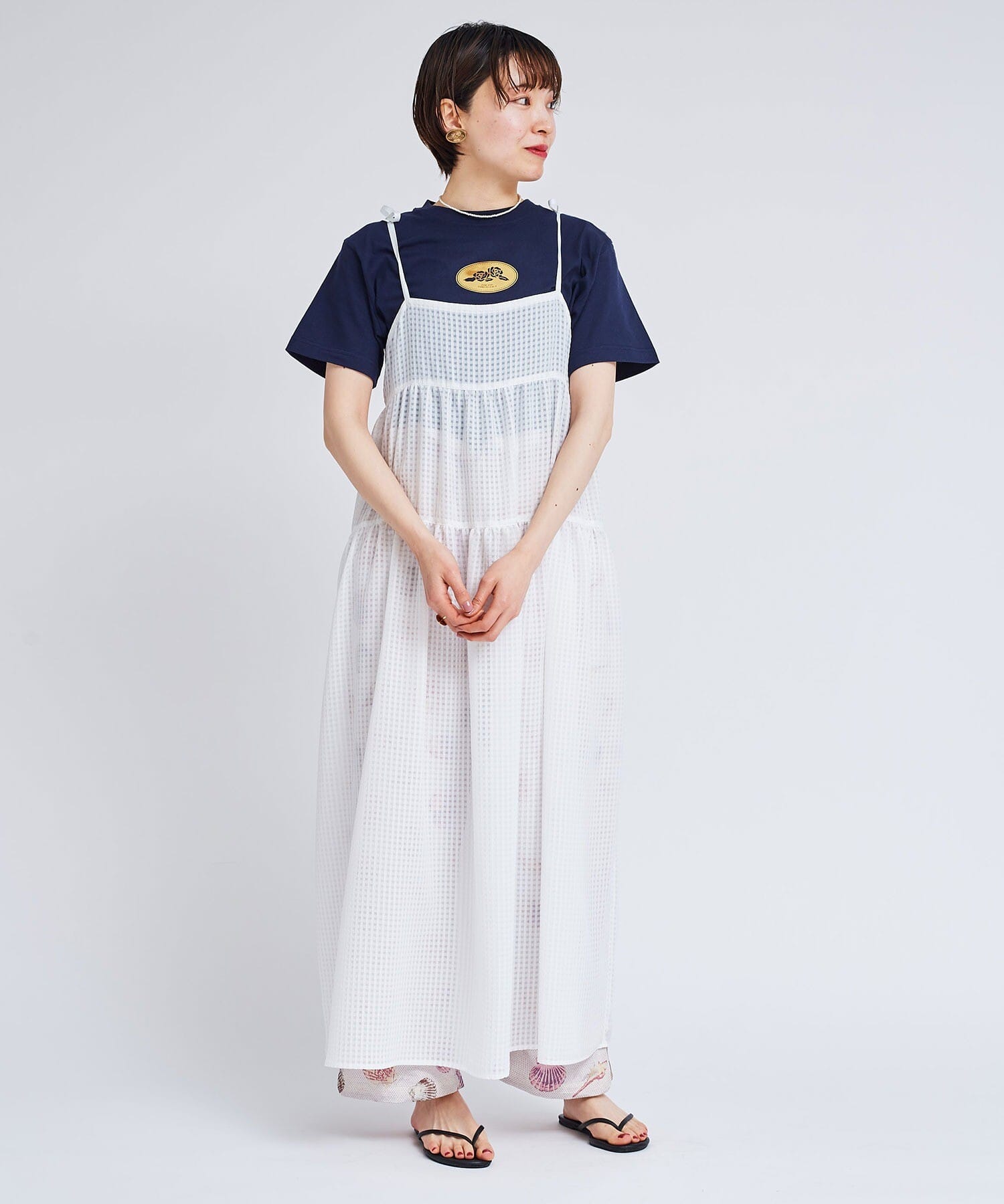AMBIDEX Store ○SATIN SOCCER リボンワンピース(F マルチ99): l 