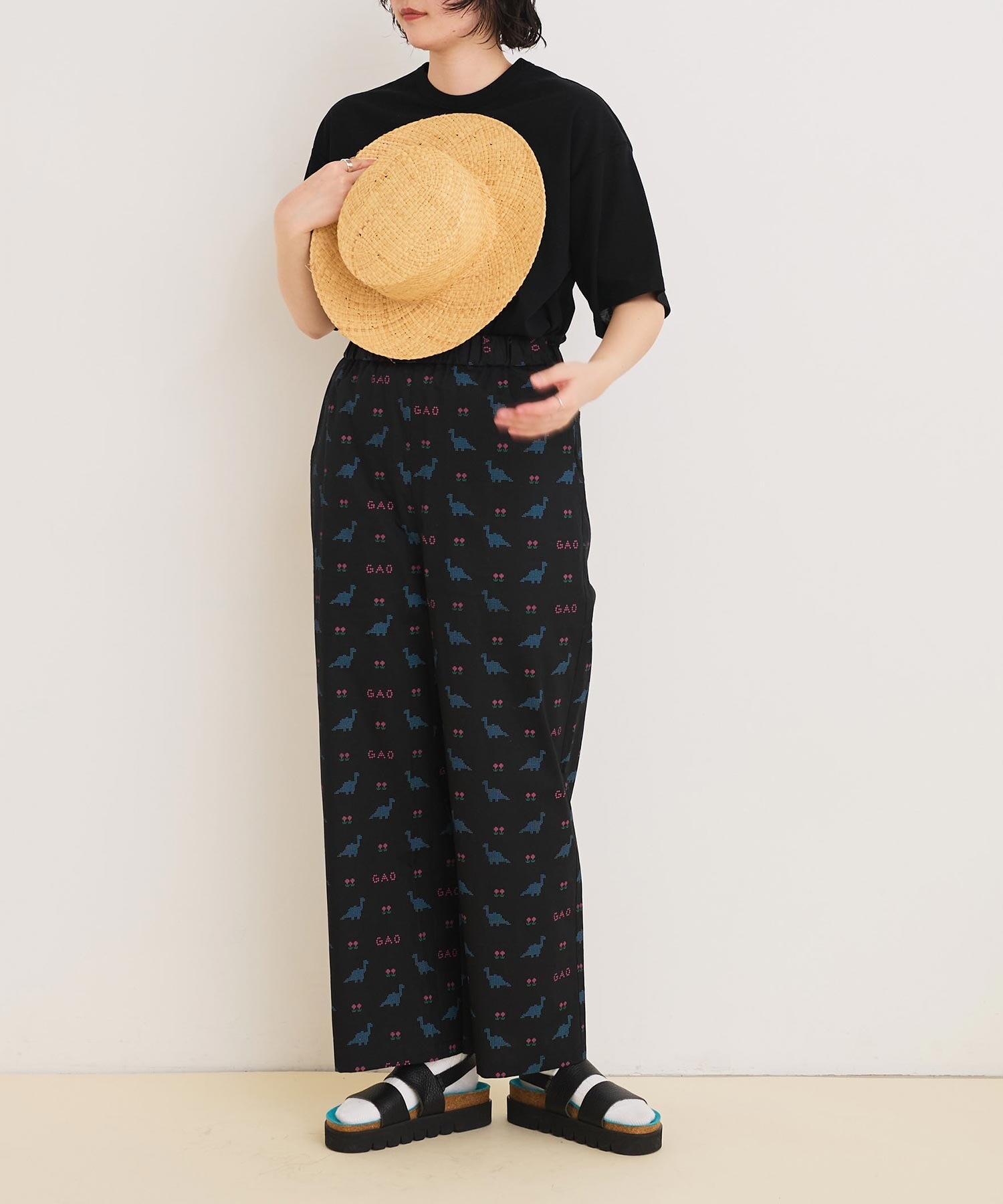 AMBIDEX Store ○○8bit Dinosaur パンツ(F クロ): l'atelier du