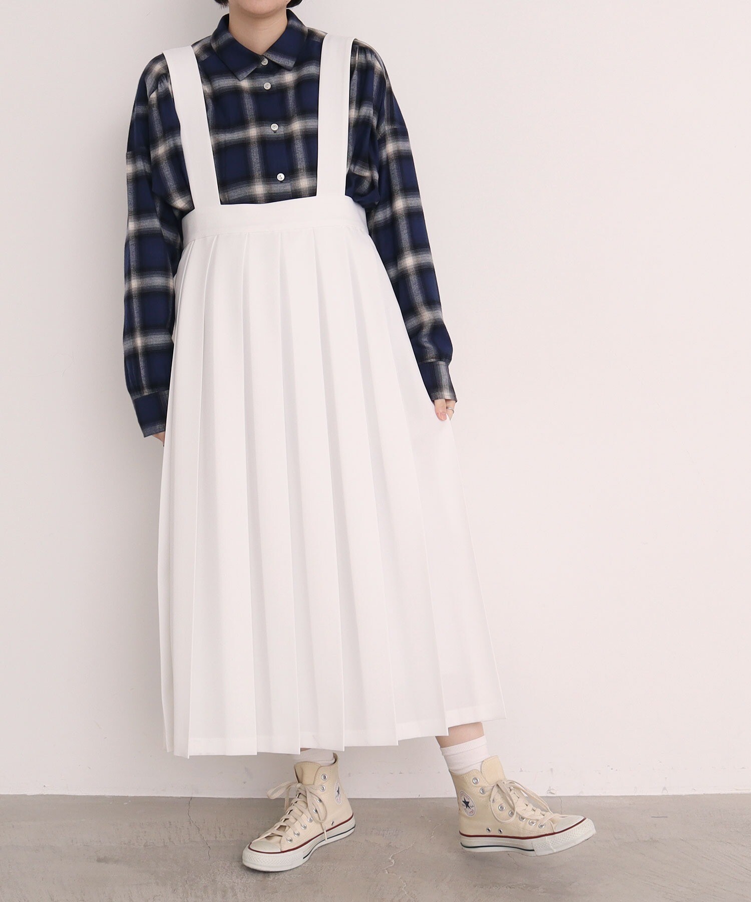 AMBIDEX Store ○OJO suspender pleats skirt(F クロ): l'atelier du savon