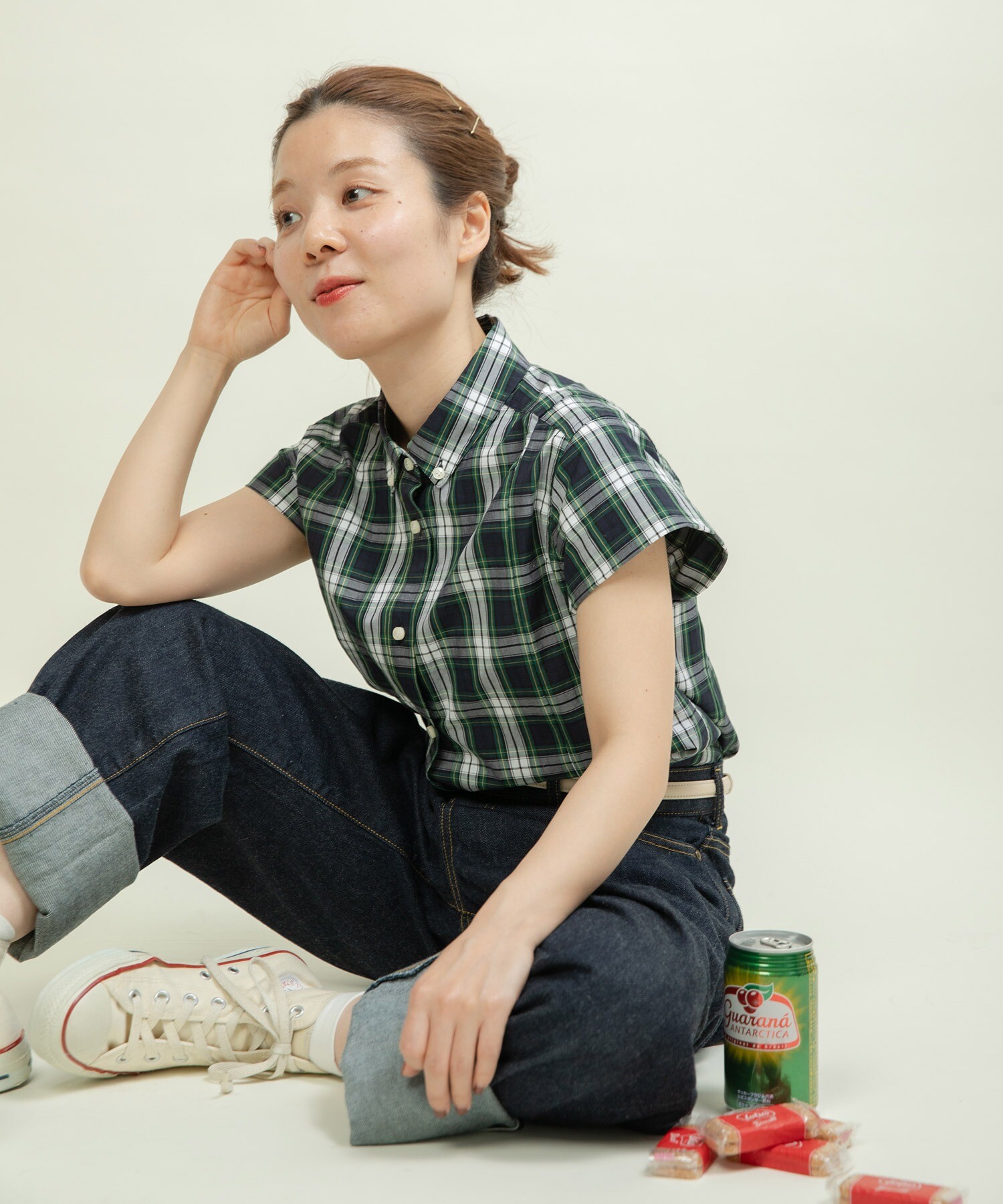 新品未使用 ダーマコレクション リネン ボタンダウンシャツ ミントグリーン S TOMMY HILFIGER シャツ プレミアムリネンボタンダウンシャツ