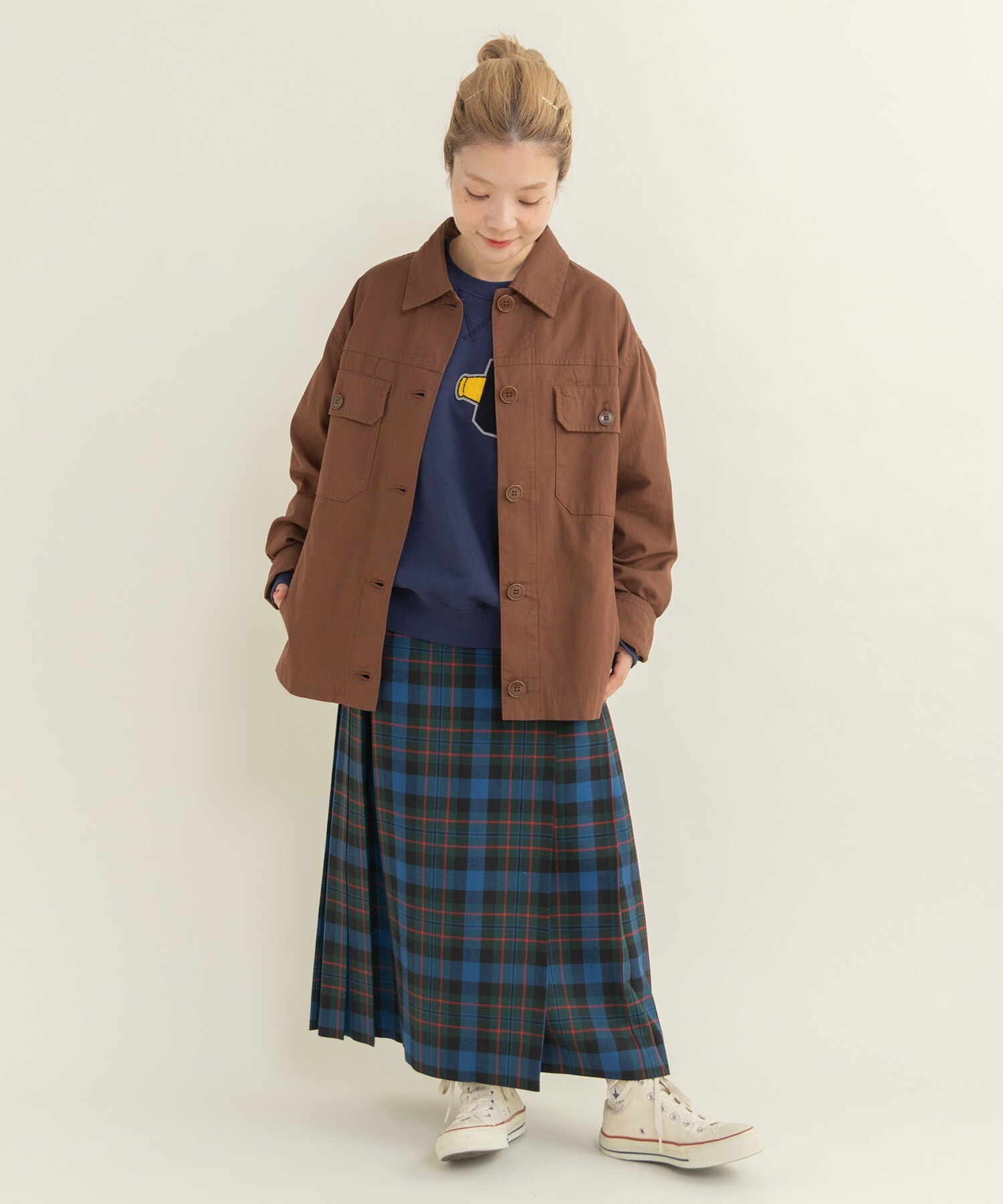 AMBIDEX Store ○オックス カバーオールジャケット(F チャ): CHILD WOMAN