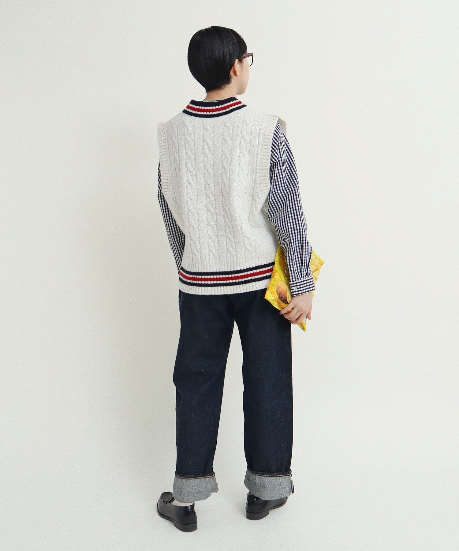 AMBIDEX Store ○チルデンニットベスト(F キナリ): CHILD WOMAN