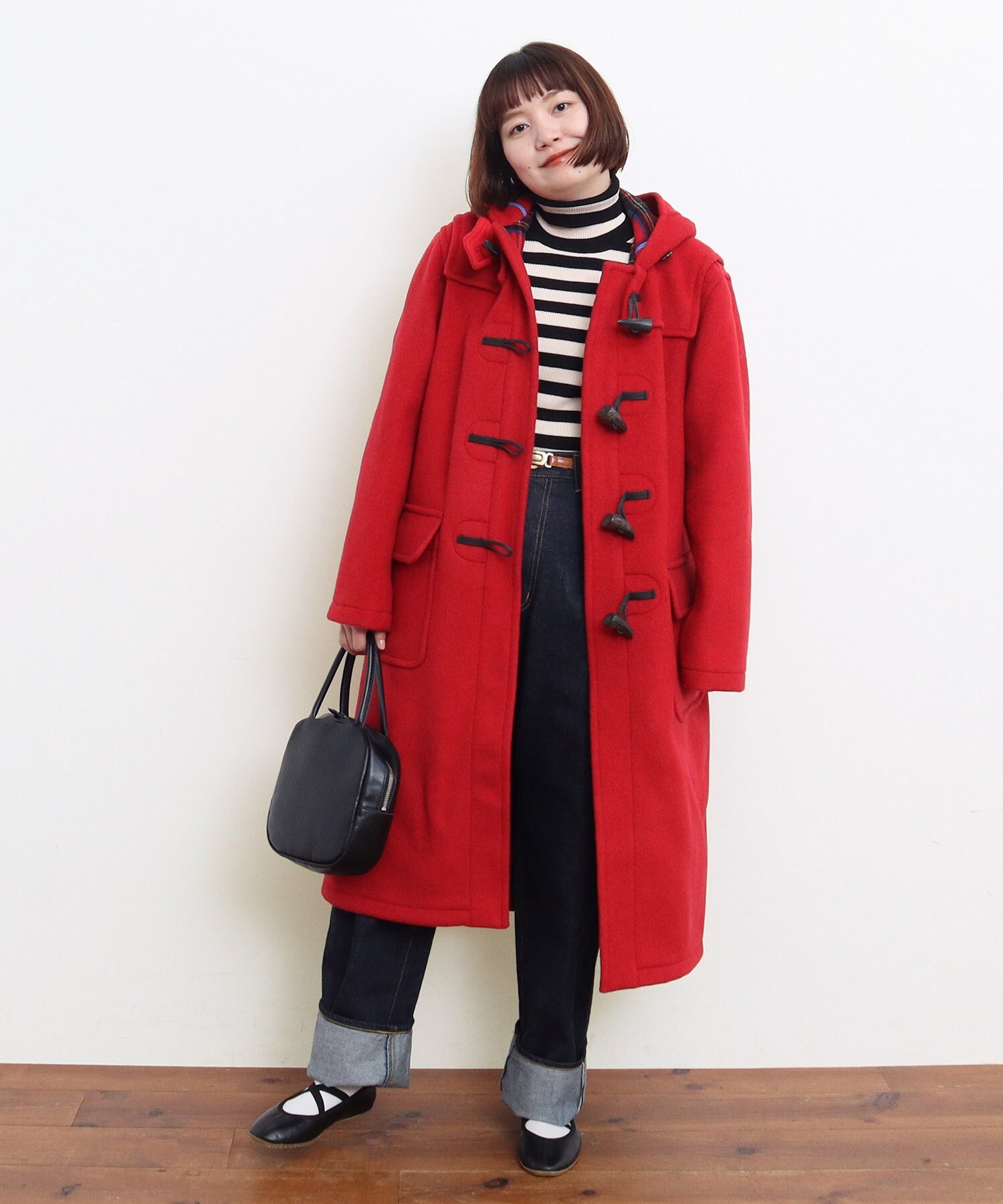 ロンドントラディション　ロング　ダッフルコート　38 ネイビー × チェック 楽天市場】LONDON TRADITION レディース ロングダッフルコート