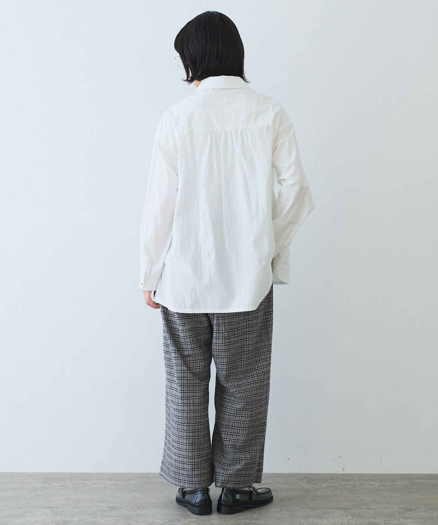 白*様 白さんのです AMBIDEX Store 〇 ナチュラルリップルボイル シャツ(F シロ): bulle de