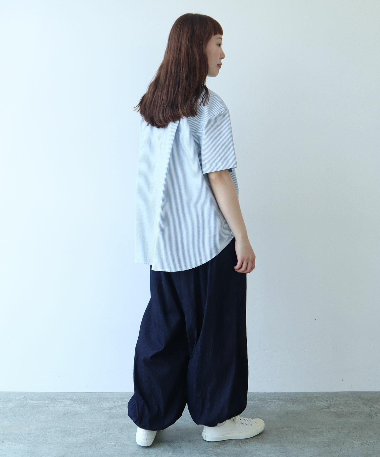 AMBIDEX Store オックス コック 半袖ブラウス(F アオ): bulle de