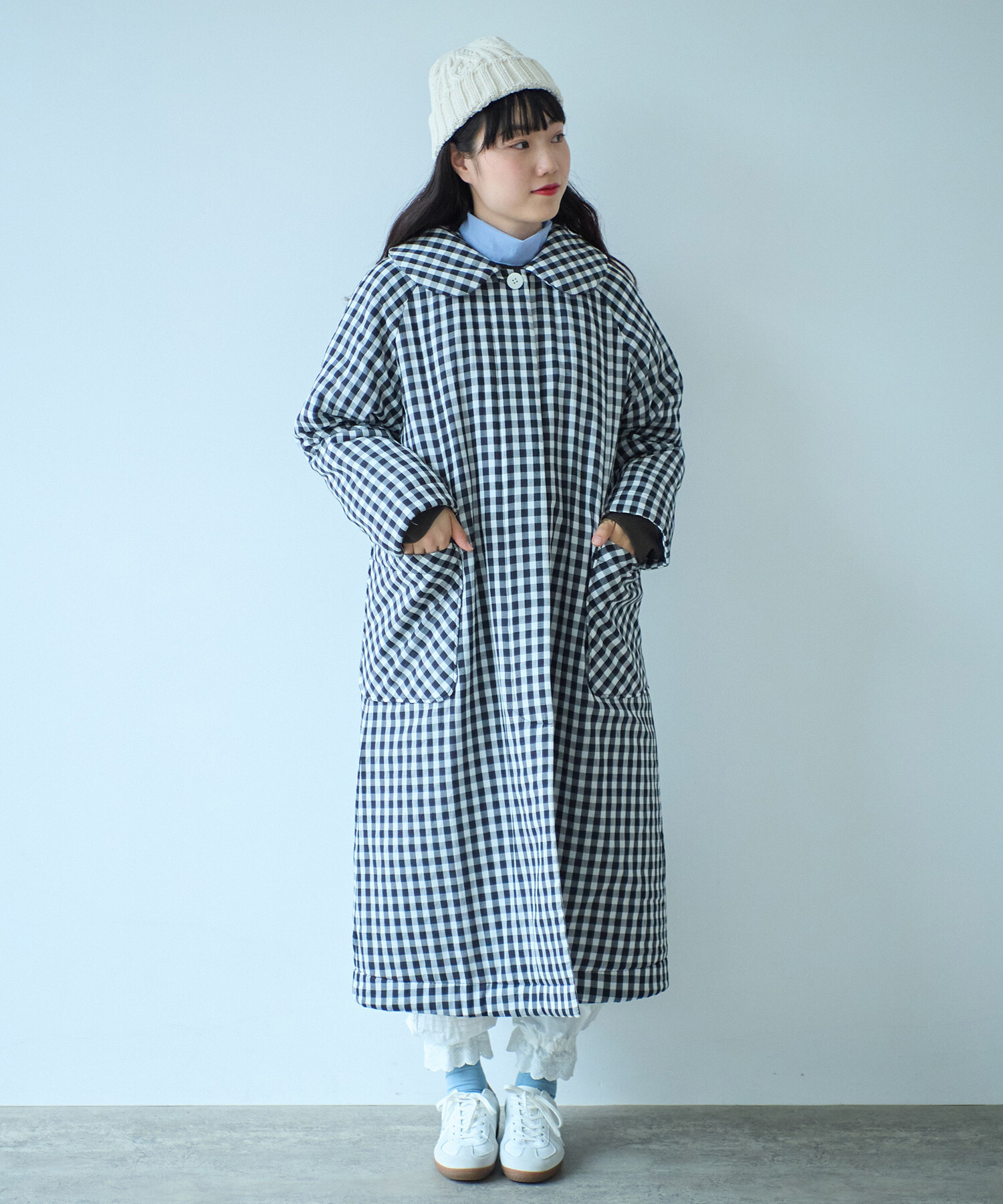 AMBIDEX Store 〇 gingham キルトコート(F クロ): bulle de savon