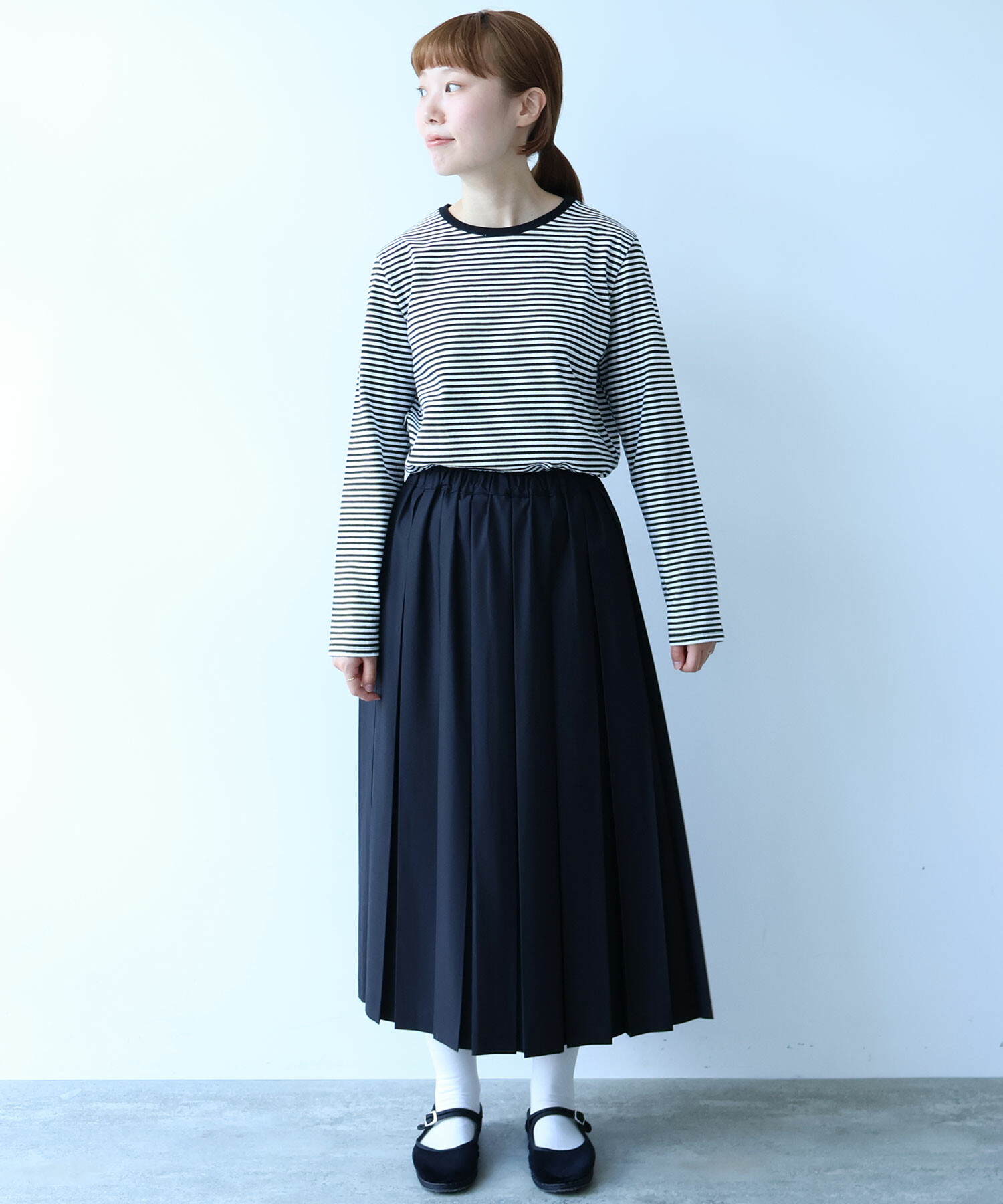 AMBIDEX Store △vintage border Tシャツ(F オレンジ×アオ): bulle de