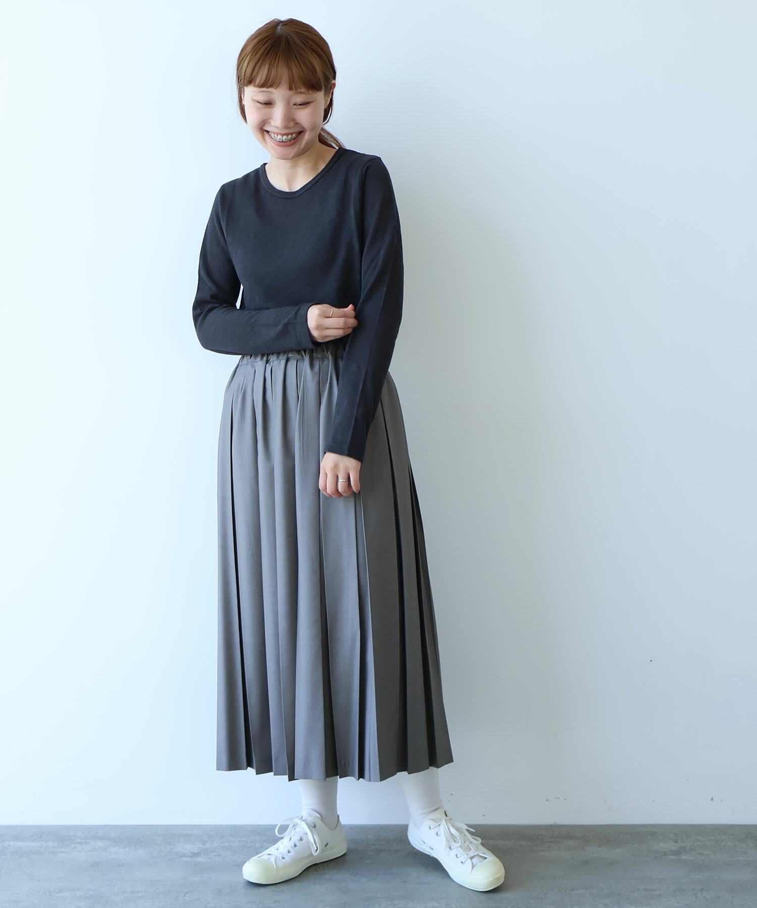 AMBIDEX Store △〇 hana×mesh ジャカード 長袖プルオーバー(F