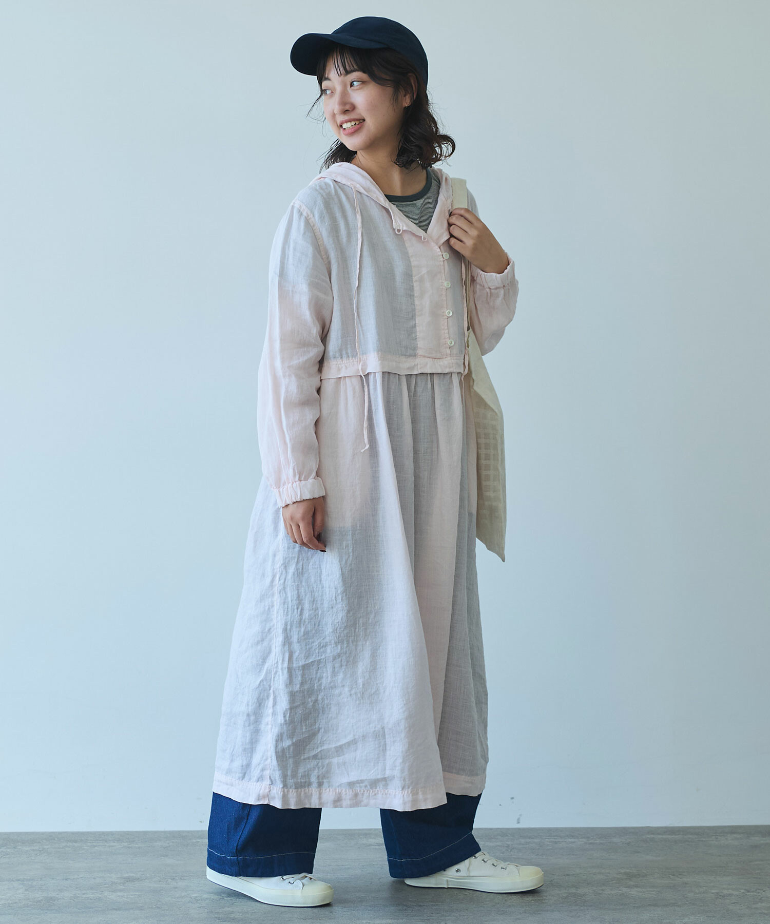AMBIDEX Store 〇 R/L 製品染め hoodie ワンピース(F ピンク
