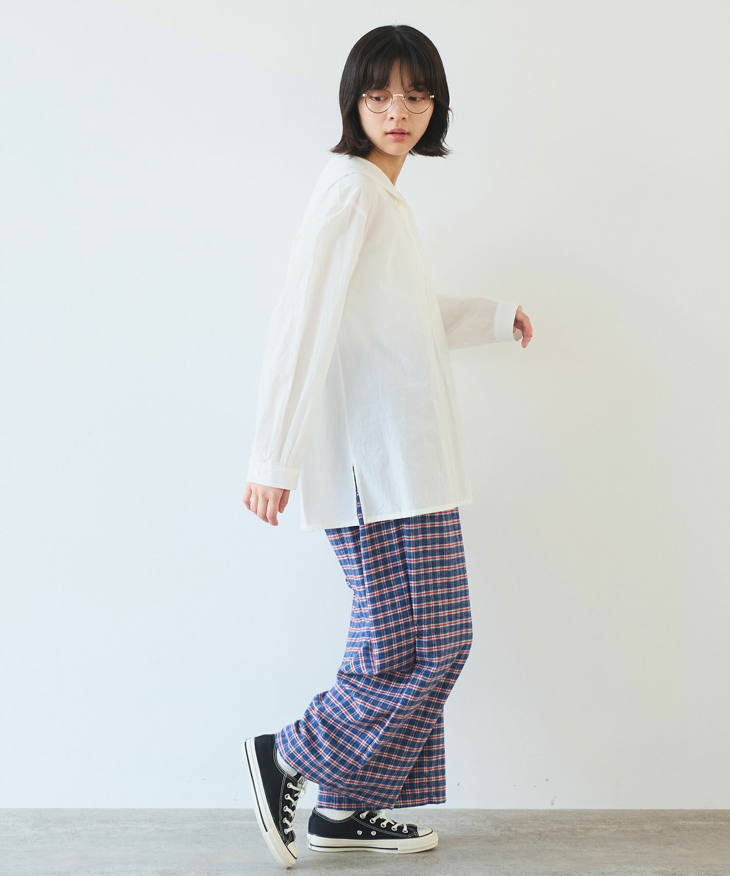 パンツ Ayo AMBIDEX Store 【予約販売】○ mini チェック パンツ(F アオ