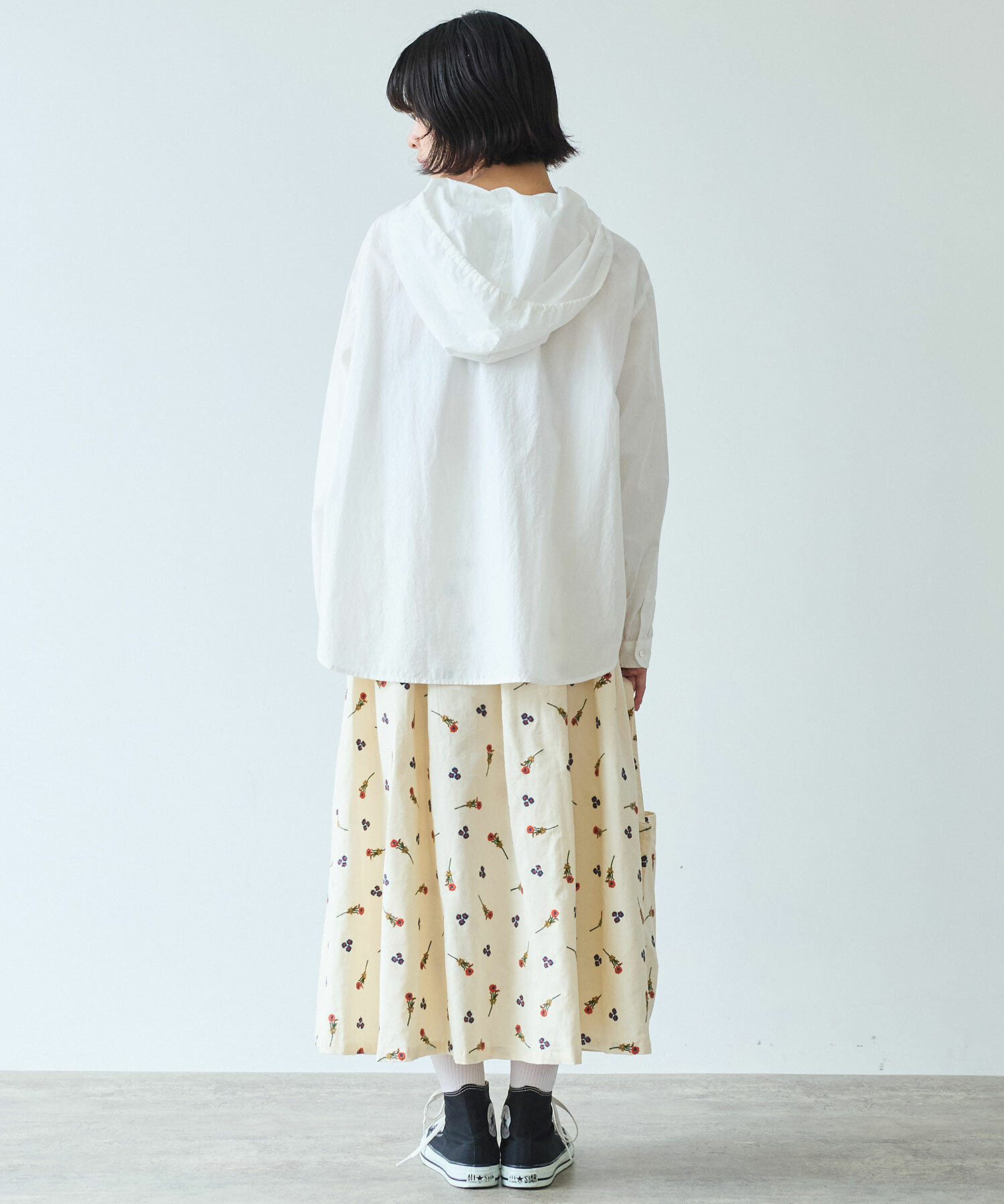 AMBIDEX Store 【予約販売】○ シュウメイギク 刺繍 スカート(F