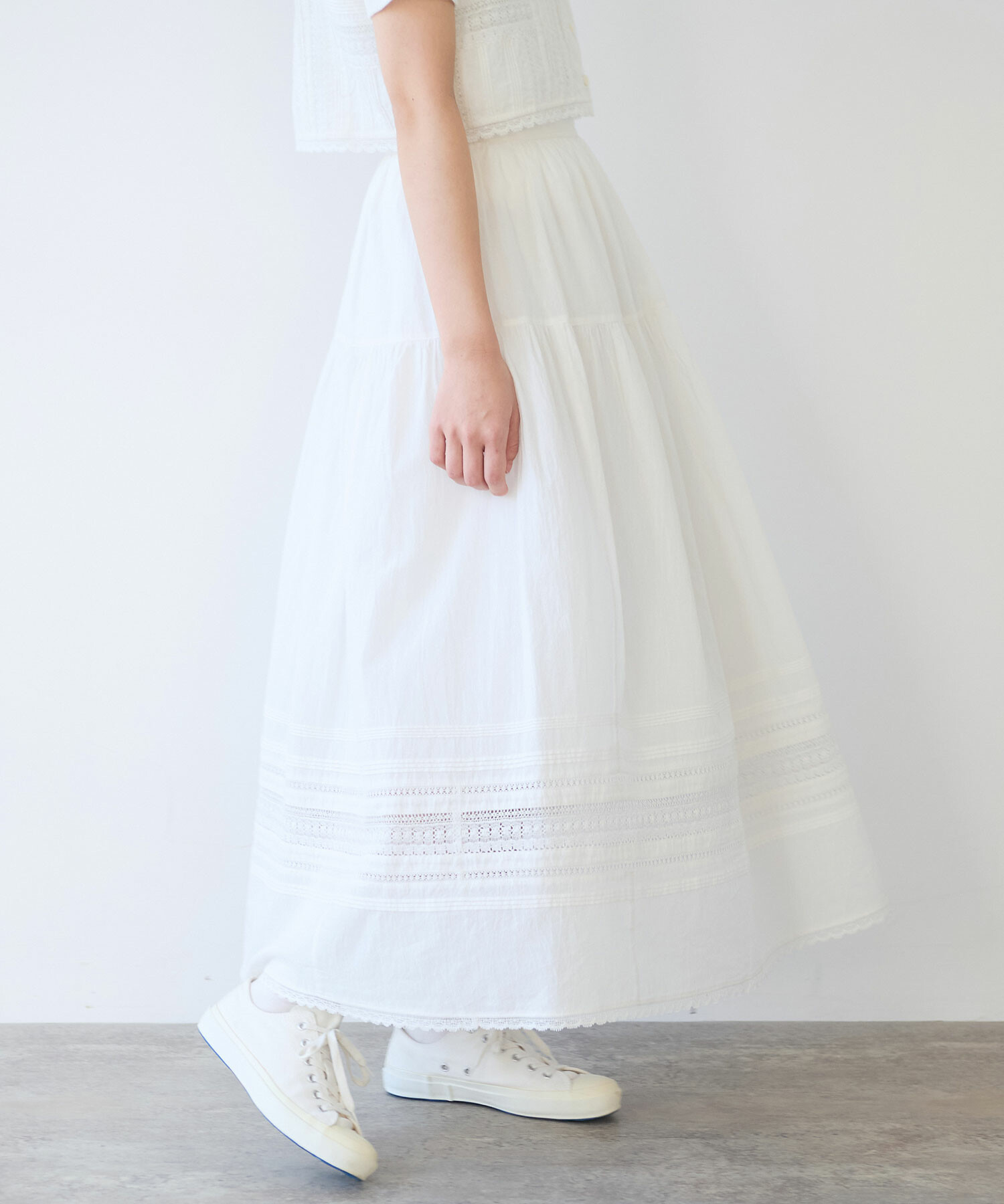 【美品】bulle de savon 野山刺繍 スカート ビュルデサボン 野山刺繍 スカート - メルカリ