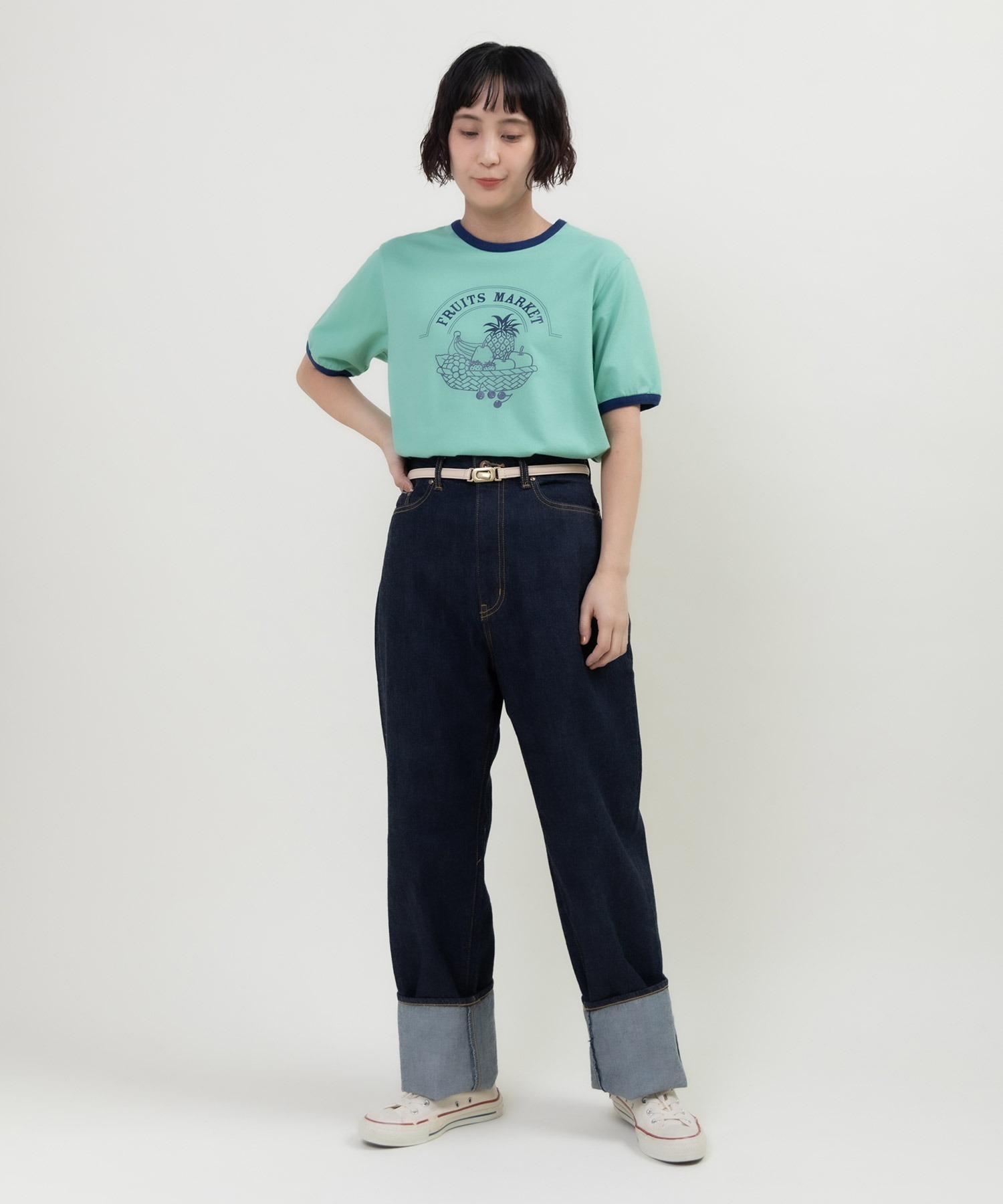 AMBIDEX Store ○11.75ozセルビッチデニム ストレートパンツ(36 コン