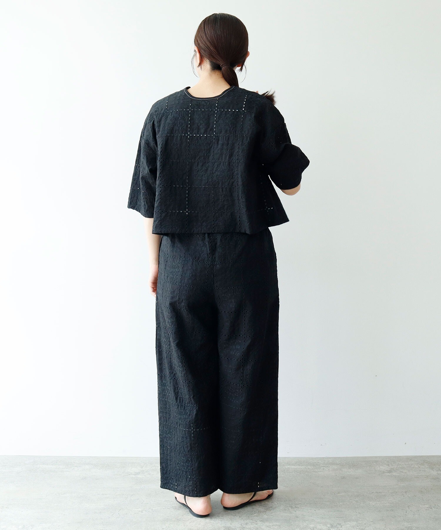 ブラウス シャツ eyelet embroidely haori ブラウス レディース AMBIDEX Store 【予約販売】△○eyelet embroidely haori