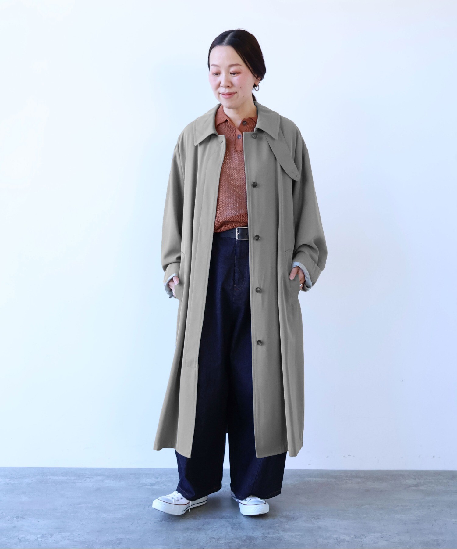 AMBIDEX Store ウールビスコース bal collar コート(F コン): yuni AMBIDEX Store ウールビスコース bal collar コート(F コン): yuni