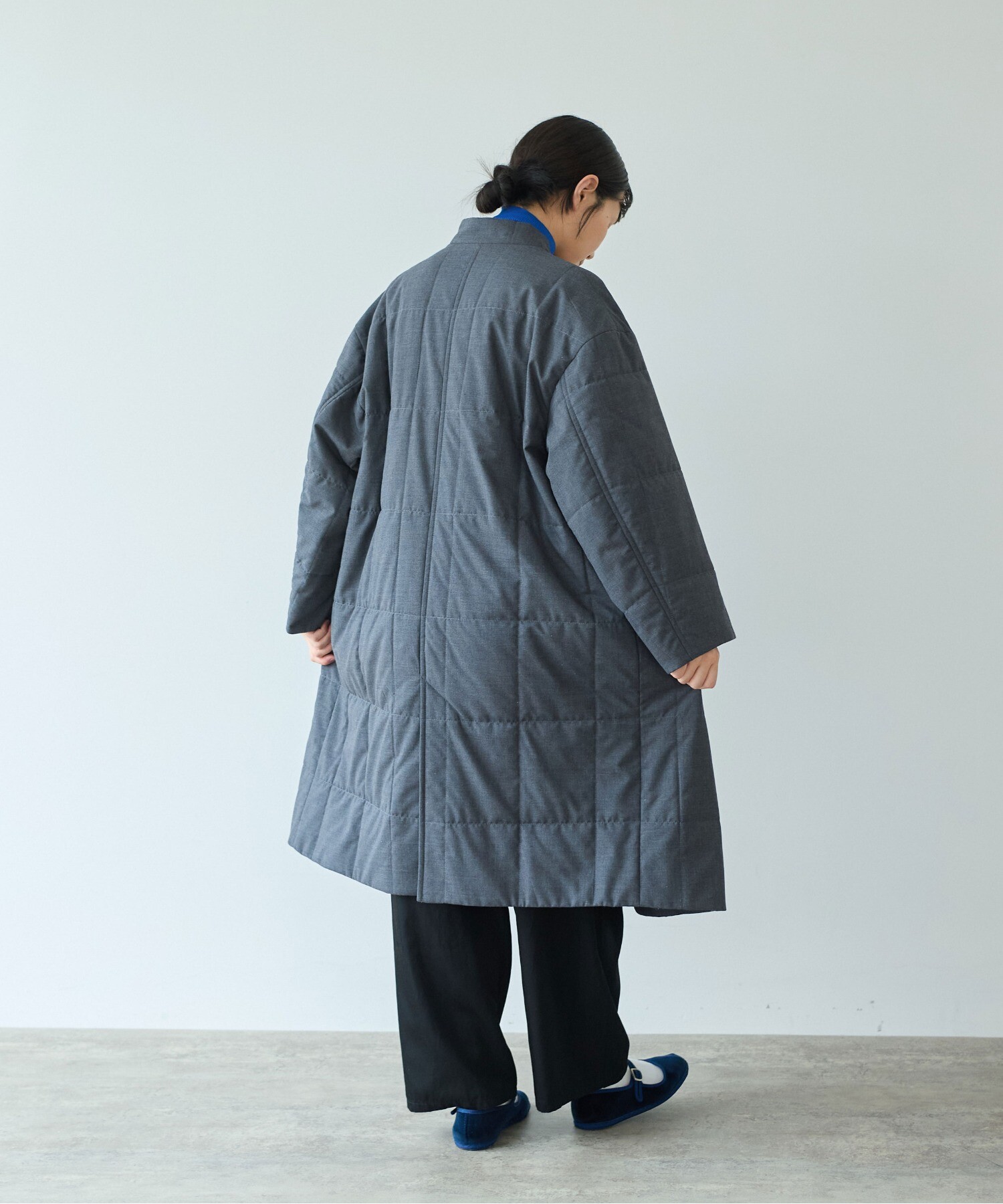 AMBIDEX Store ○evodown bottle neck コート(F チャコールグレー): yuni