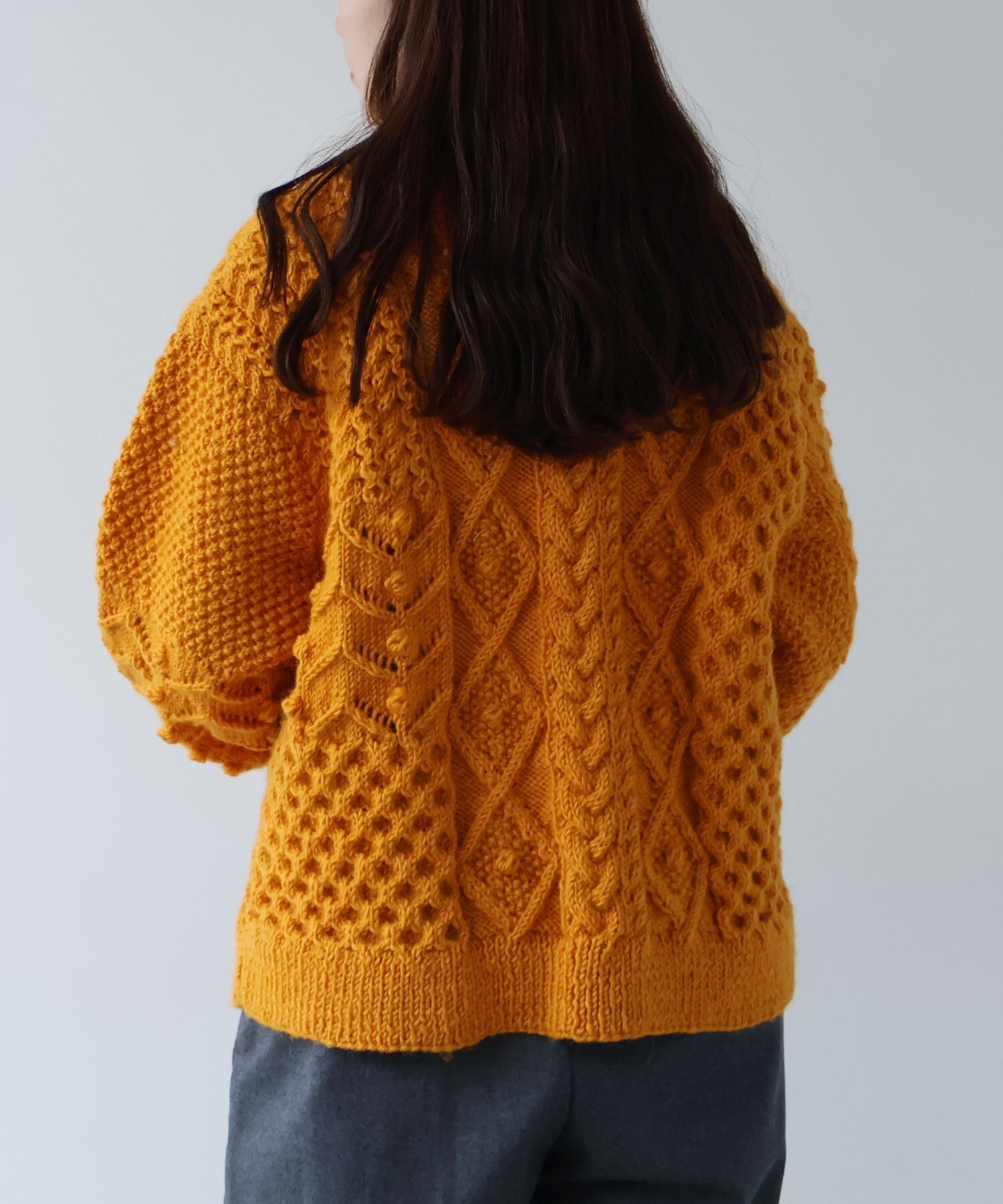 AMBIDEX Store ネパールハンドニット プルオーバー(F グレー): yuni