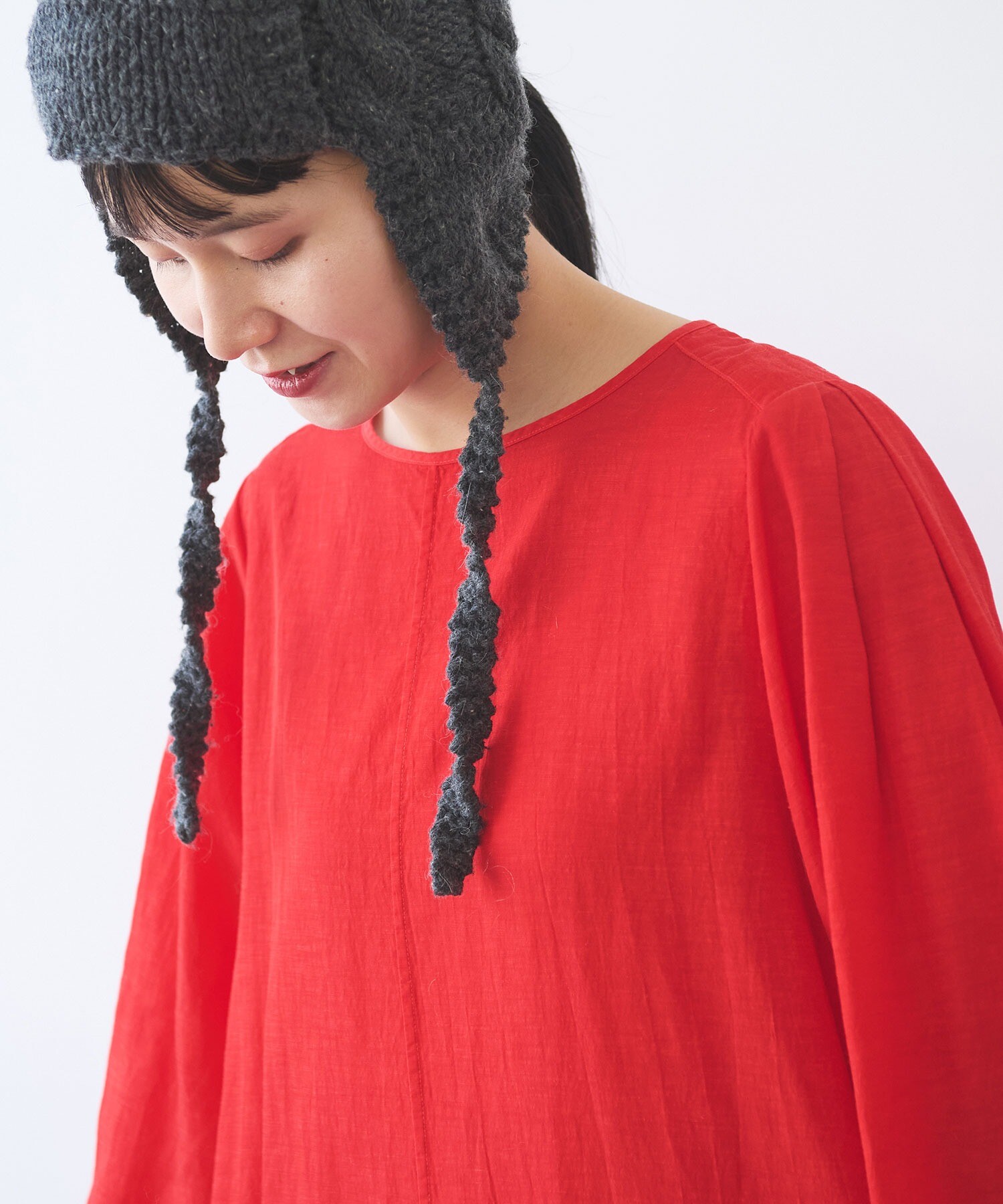 AMBIDEX Store ○recycled cotton tuck ワンピース(F シロ): yuni
