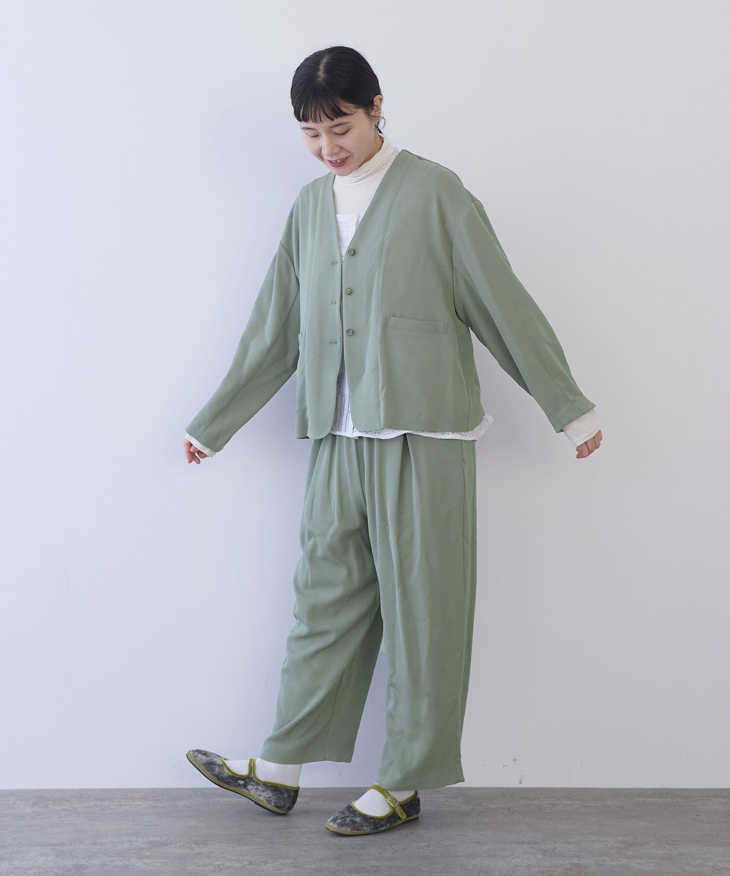 AMBIDEX Store ○レーヨンウール gum tack パンツ(F コン): yuni