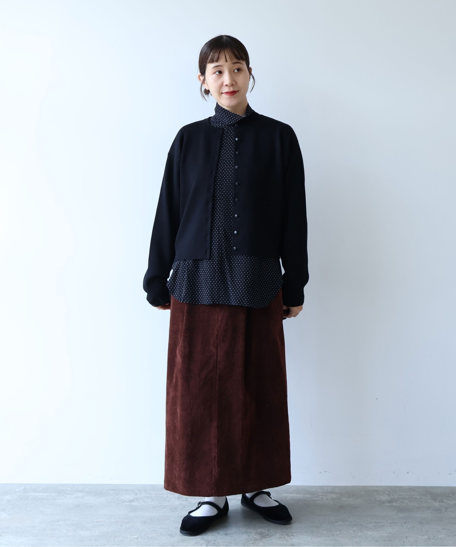 AMBIDEX Store ○シャンブレーコールスカート(F サックス): yuni