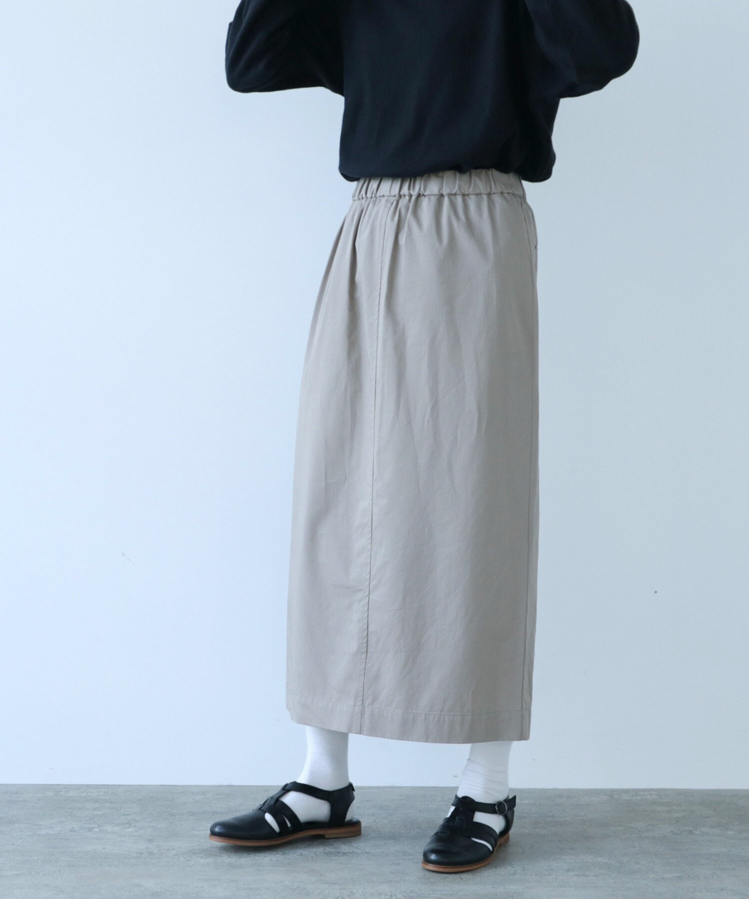 【人気正規品】yuni Iラインスカート ロングスカート