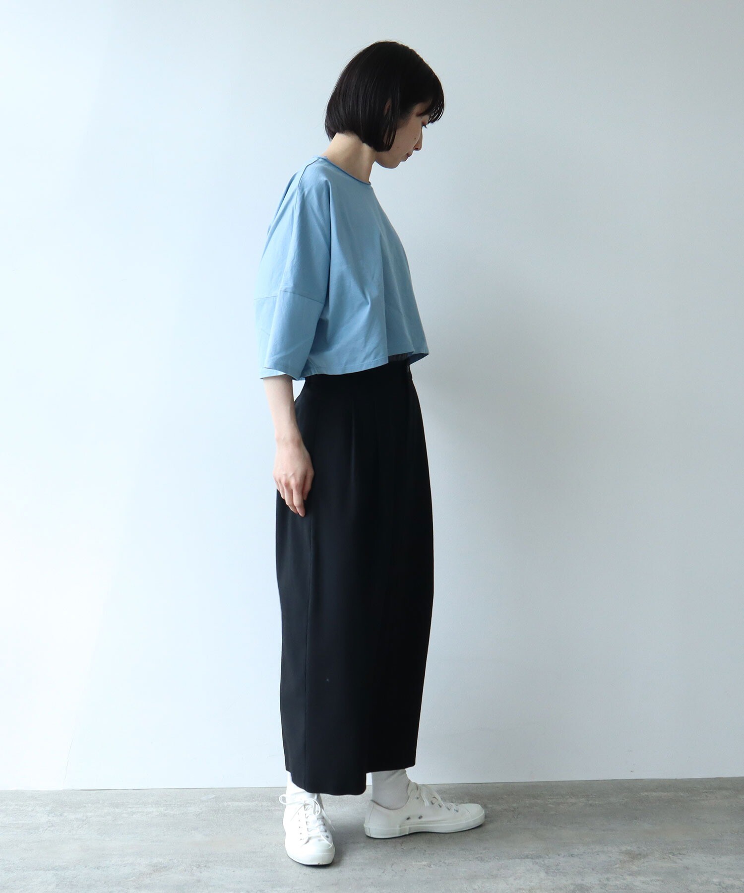 AMBIDEX Store サマーウール コクーンタイトスカート(F グレー): yuni