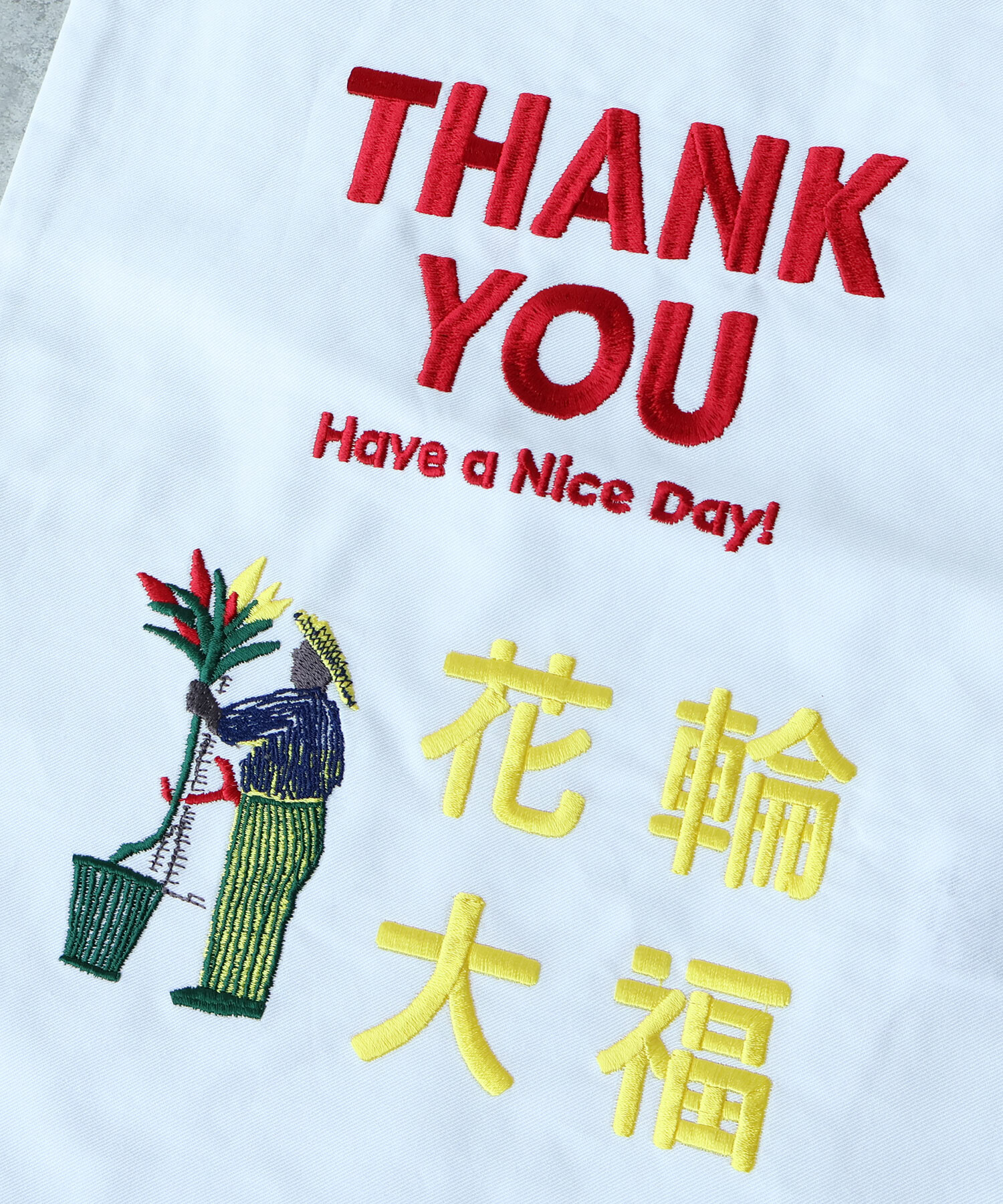 AMBIDEX Store 【yuni高輪OPEN記念】花輪大福刺繍 BAG(F シロ): yuni