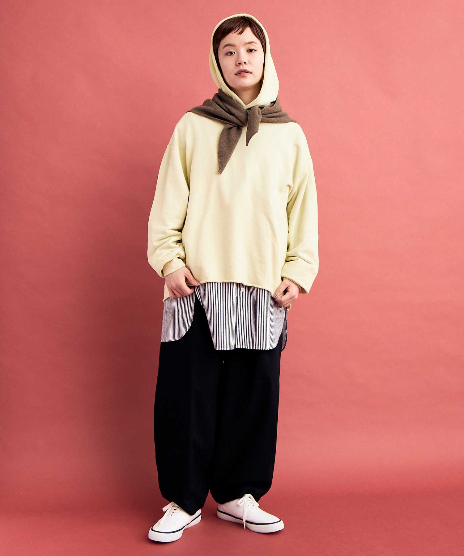D.HYGEN - Non-ply Yarn Lined Coated Hooded Vest 