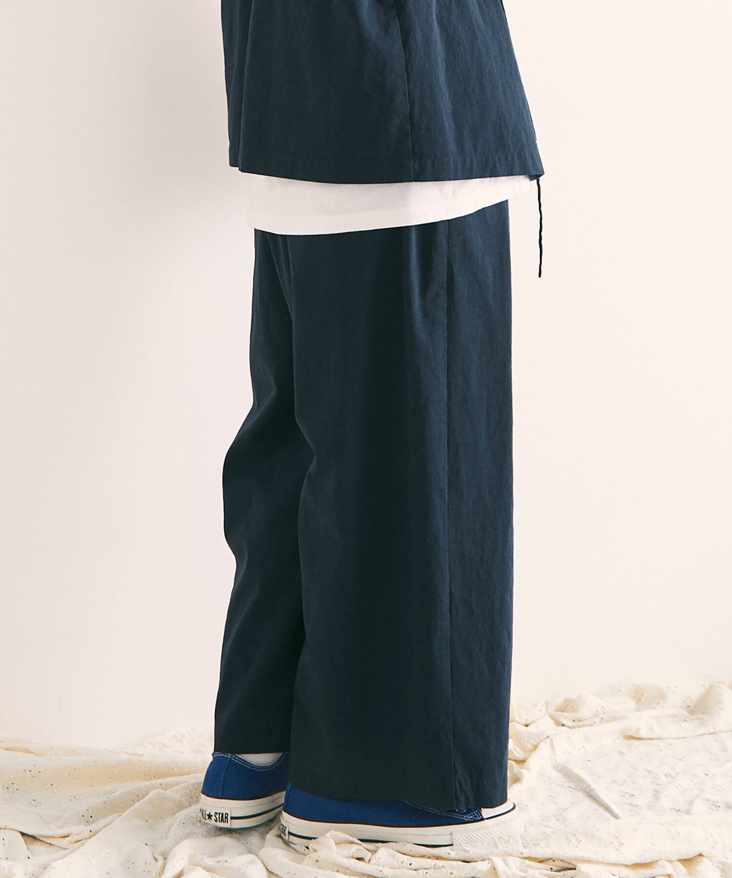 AMBIDEX Store ○80/2GVラチネ 2TACK パンツ(F NAVY): FLAT-cic-HATENA