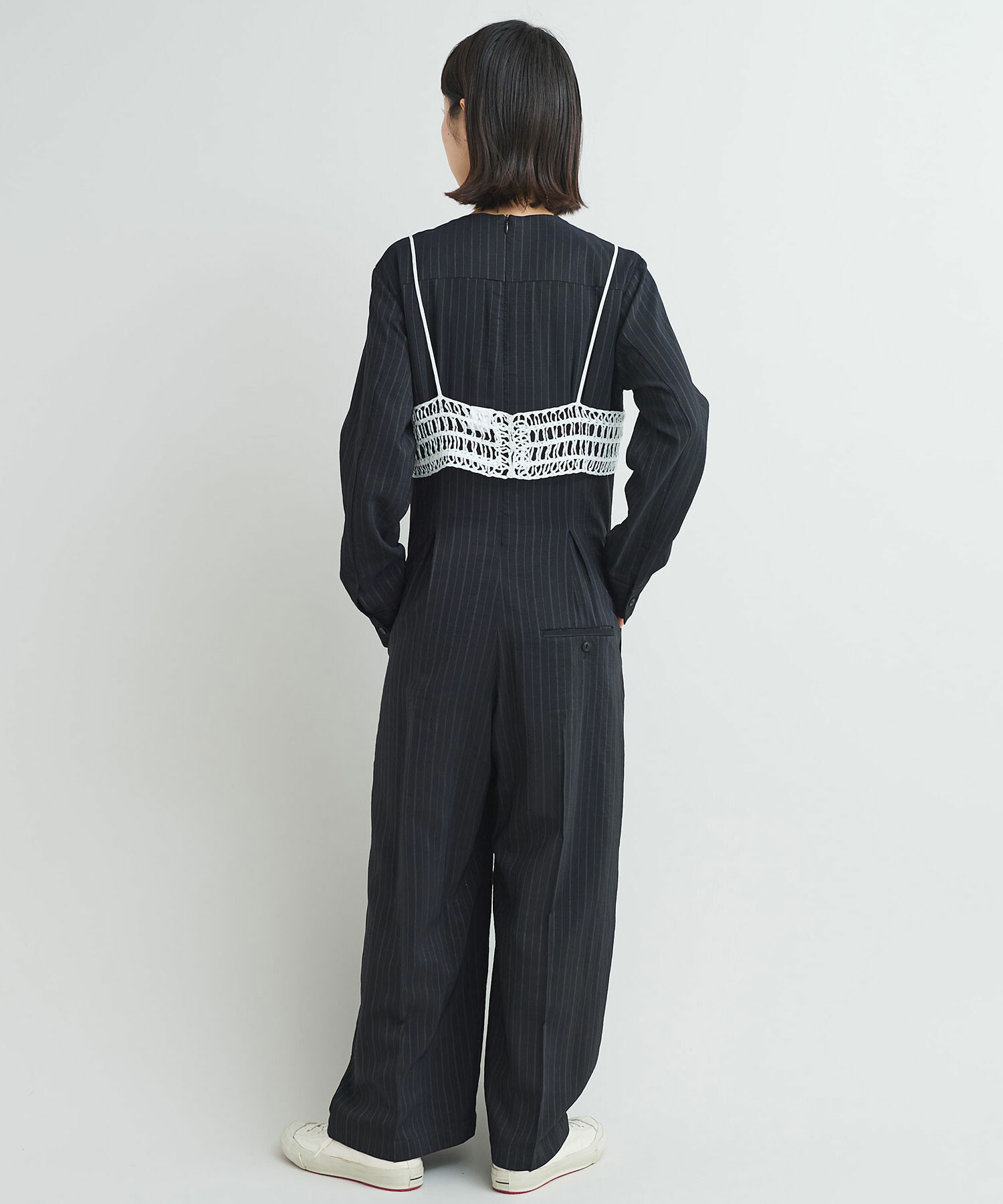 AMBIDEX Store ○〇レーヨンウールナイロン平織り ストライプ