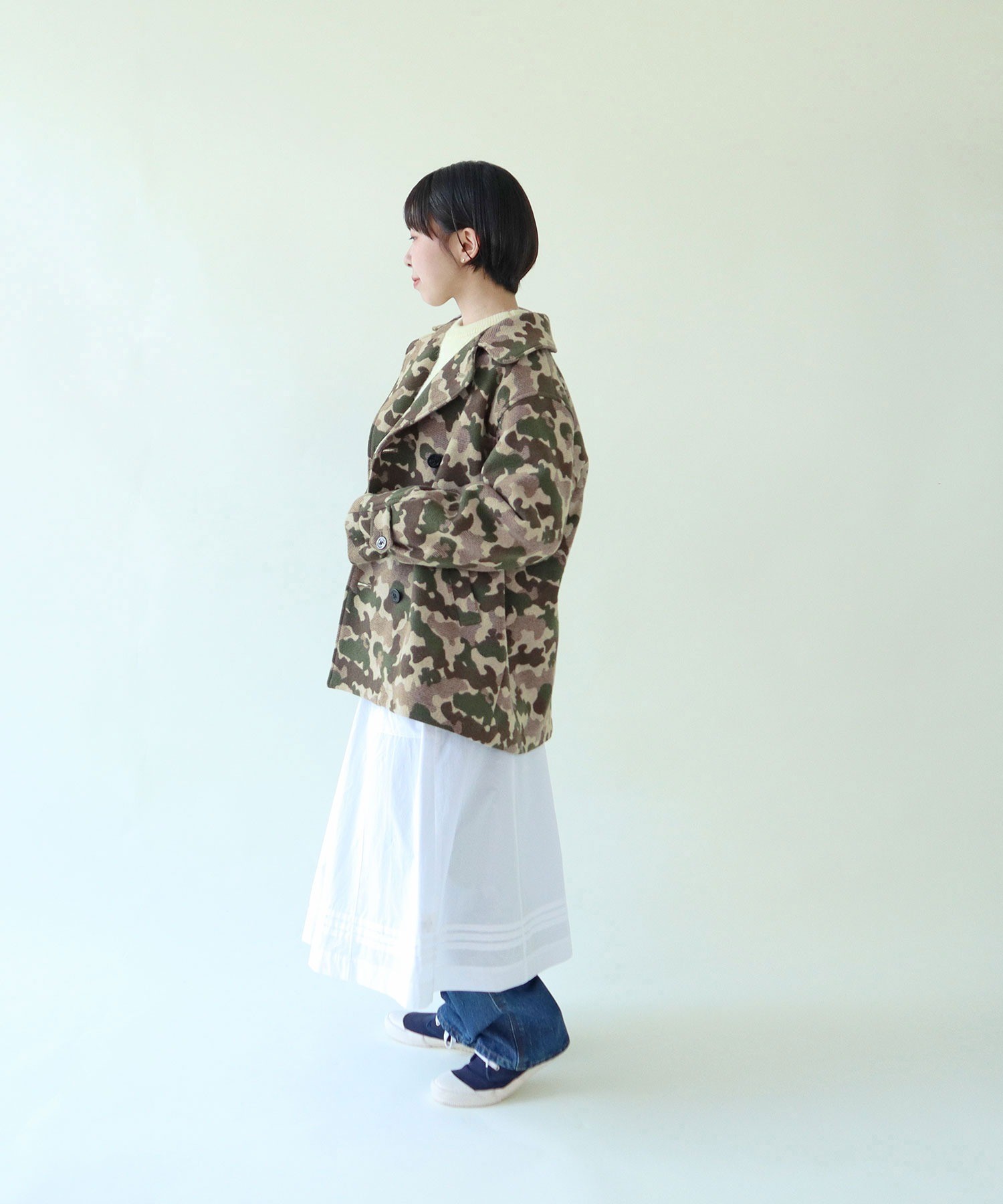 AMBIDEX Store ○【30周年特別アイテム】迷彩ジャカード ピーコート(F