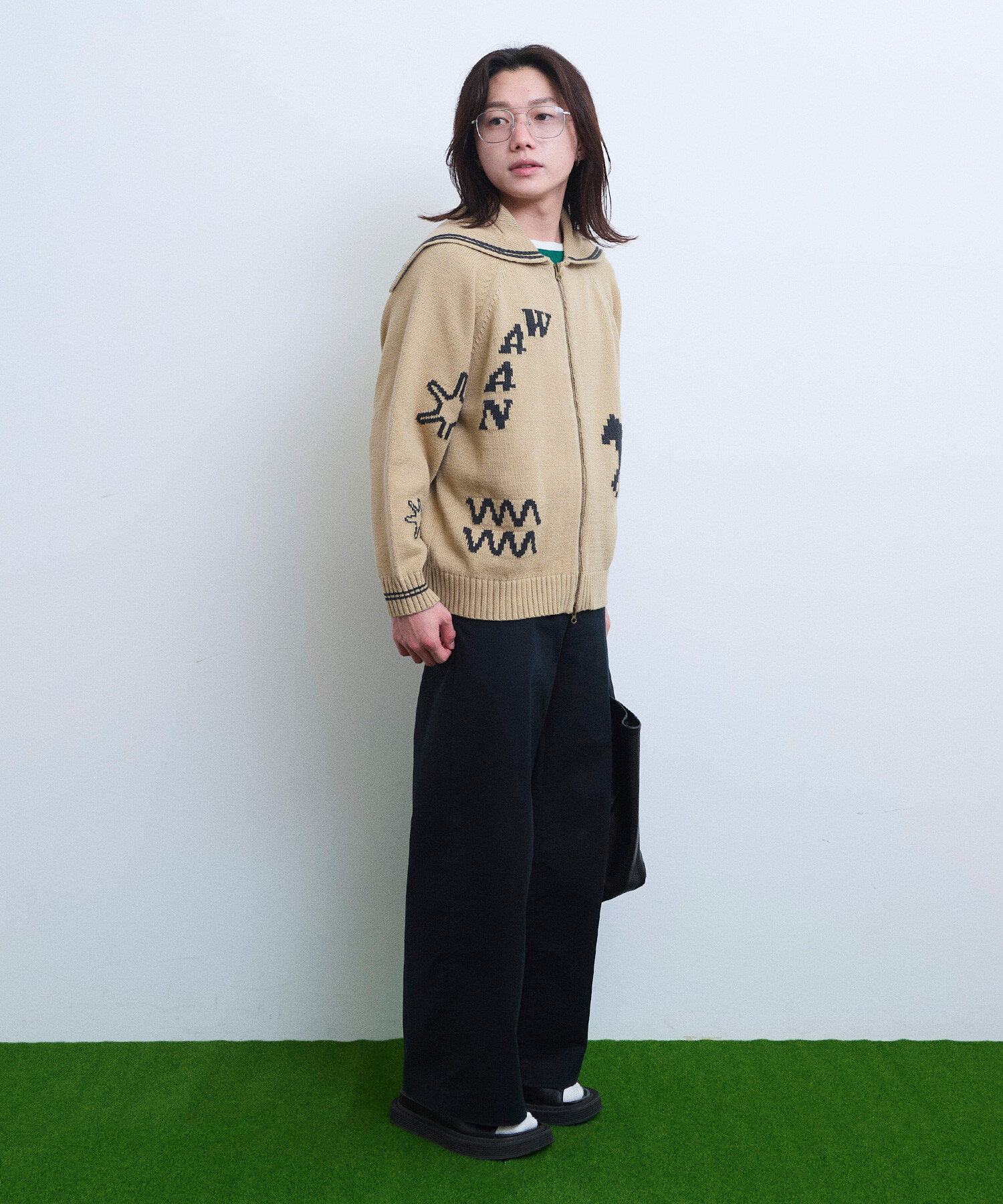 【あっつ】ヘルノ リゾート ニットブルゾン 希少カーキ XL あっつ】ヘルノ リゾート ニットブルゾン 希少カーキ XL HERNO RESORT