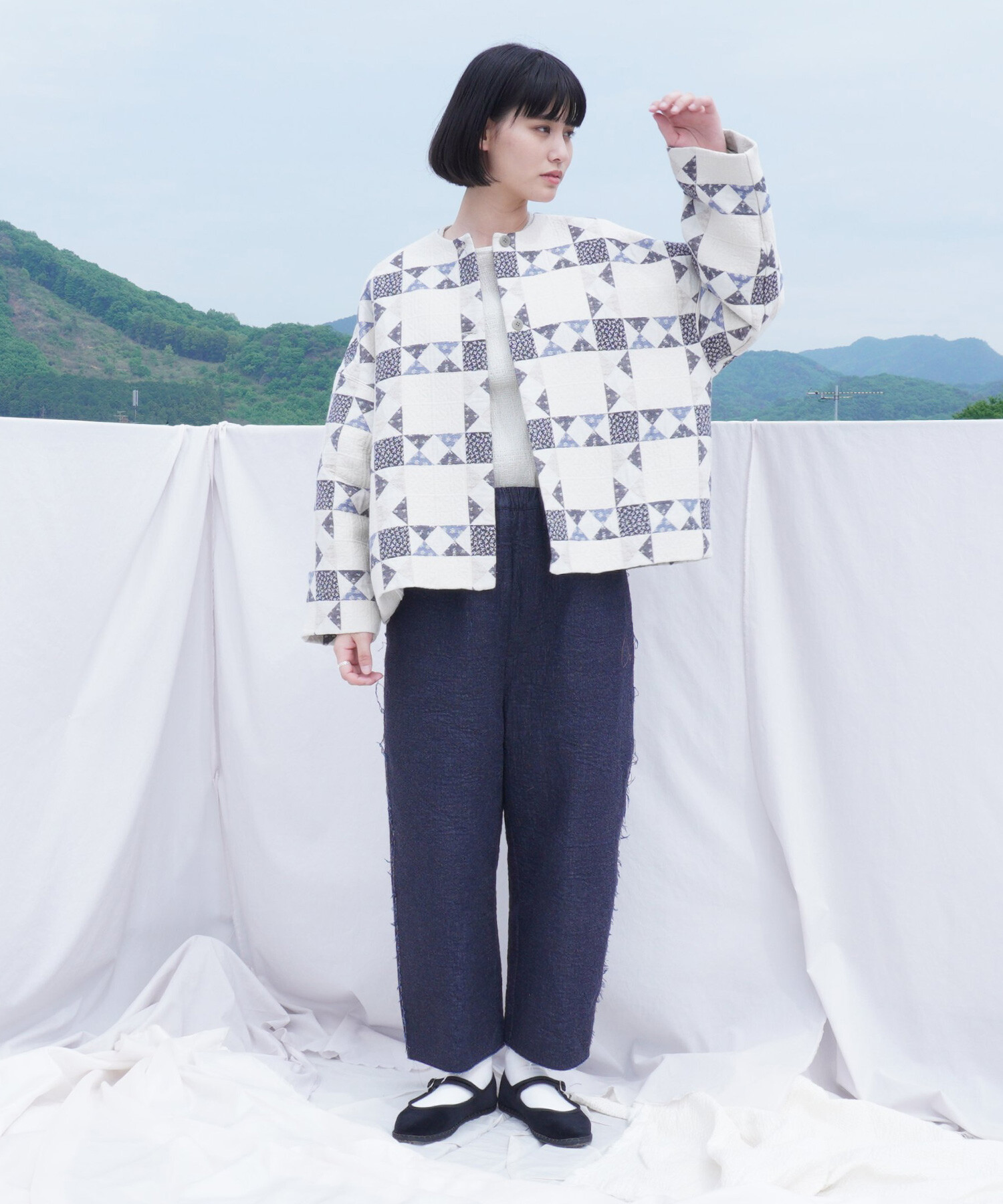 AMBIDEX Store 〇patchwork quilt jacquard ショートジャケット