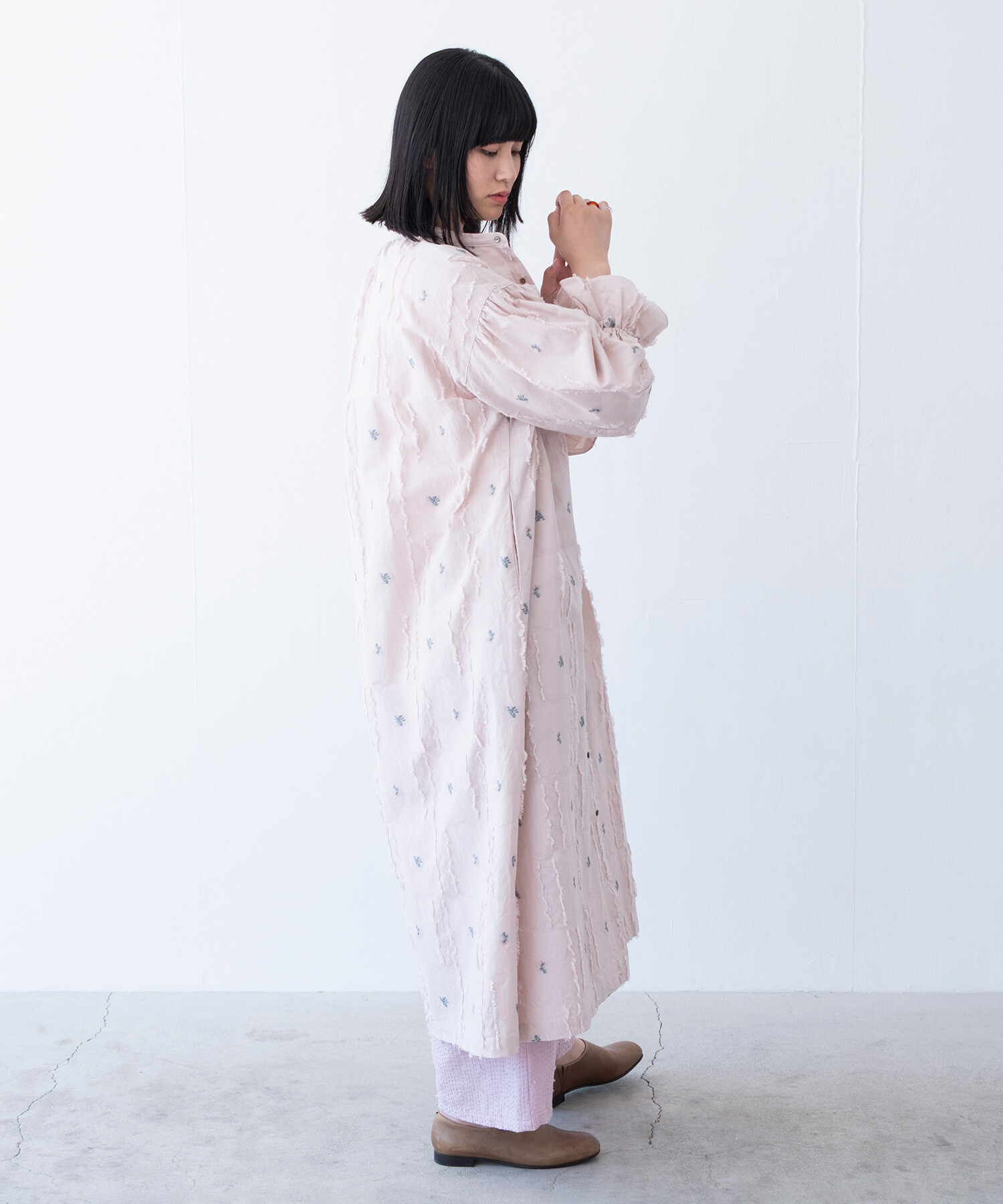 AMBIDEX Store 【予約販売】〇fleurs lace jacquard ギャザー
