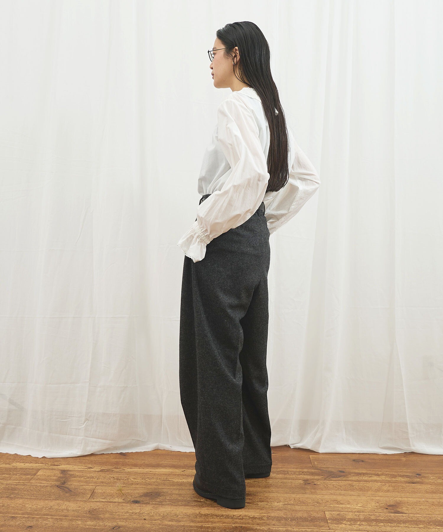 トップス figlondon Kitty blouse fig London（フィグロンドン） ブラウス シャツ Kitty blouse