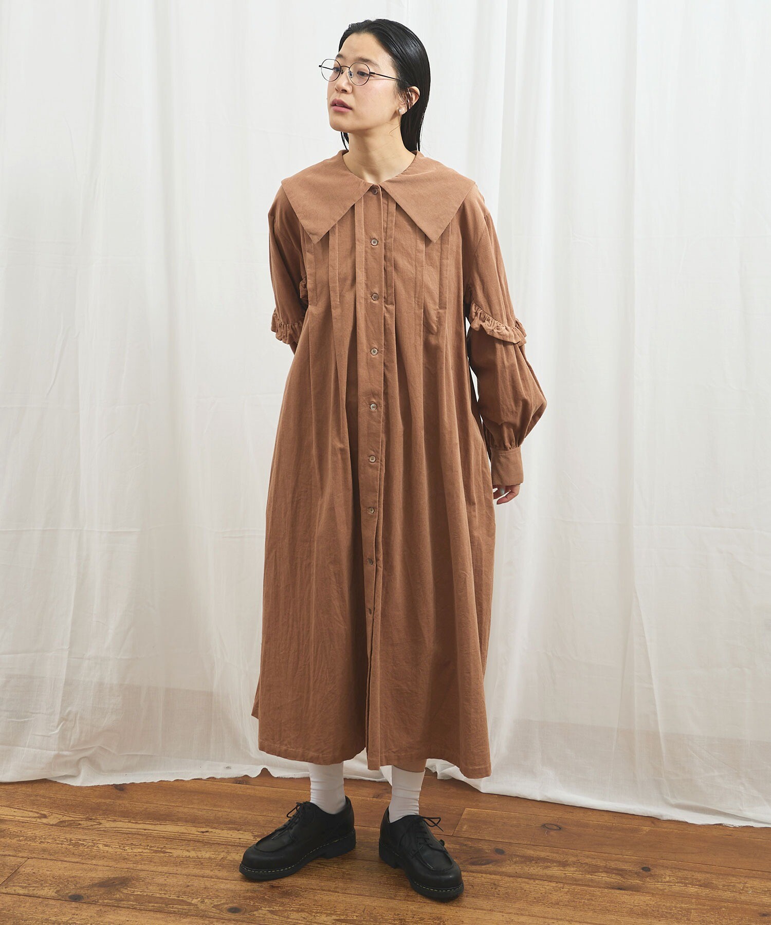 AMBIDEX Store 〇shirt corl dress (F ピンク): l'atelier du savon