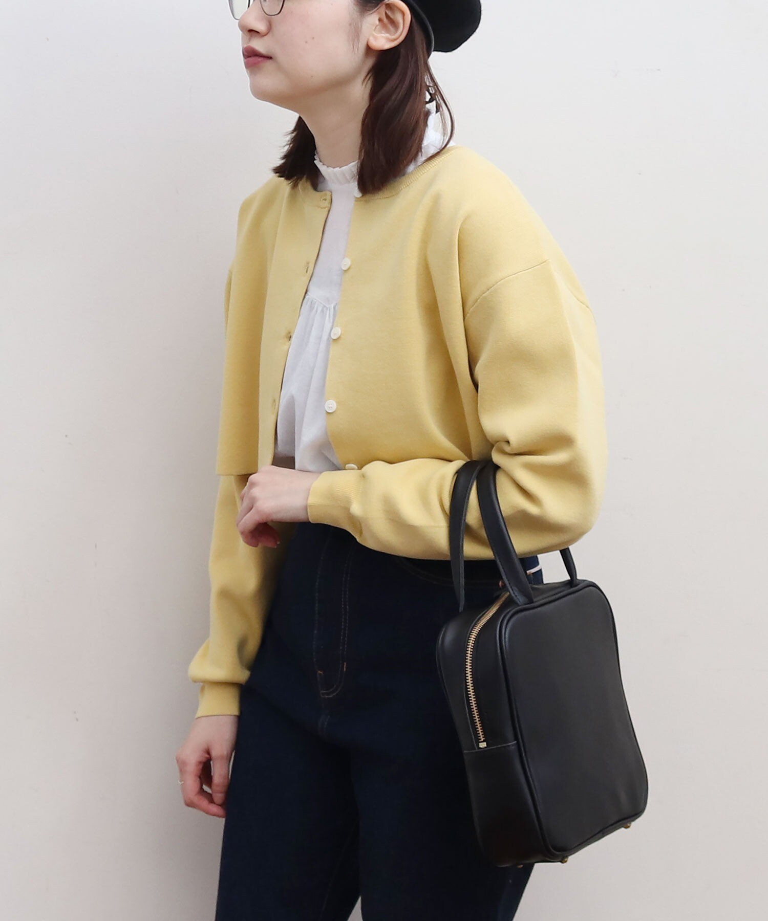 AMBIDEX Store ○grandma hand bag(F グリーンネイビー): l'atelier du