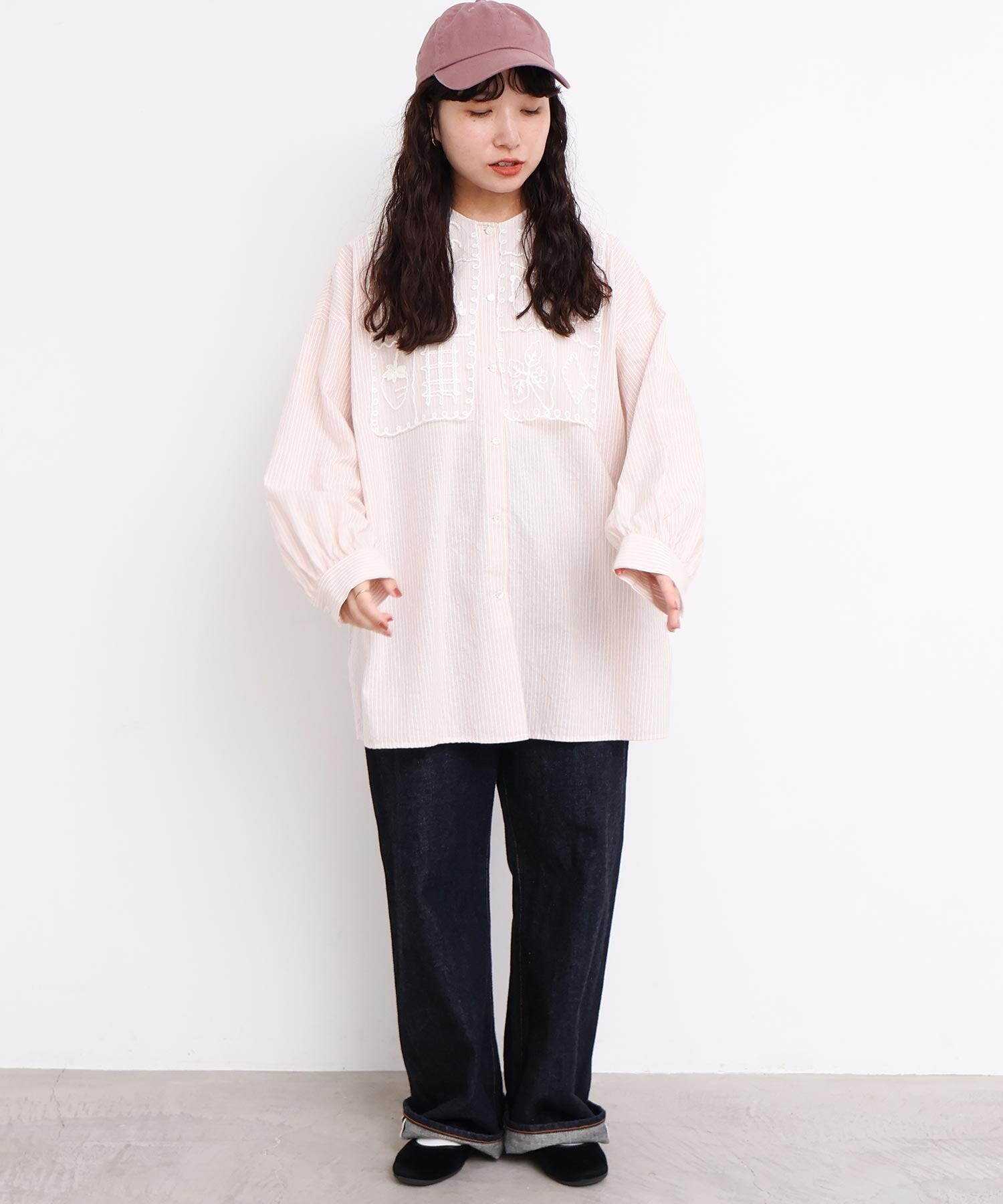 アルベロベロ『美品』ロングシャツ・チュニック【おまけ】バック付き アルベロベロ『美品』ロングシャツ・チュニック【おまけ】バック付き