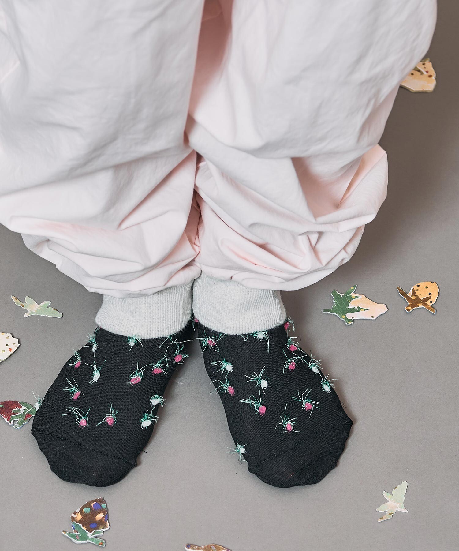 AMBIDEX Store 〇つぶつぶ くつした(F クロ): l'atelier du savon