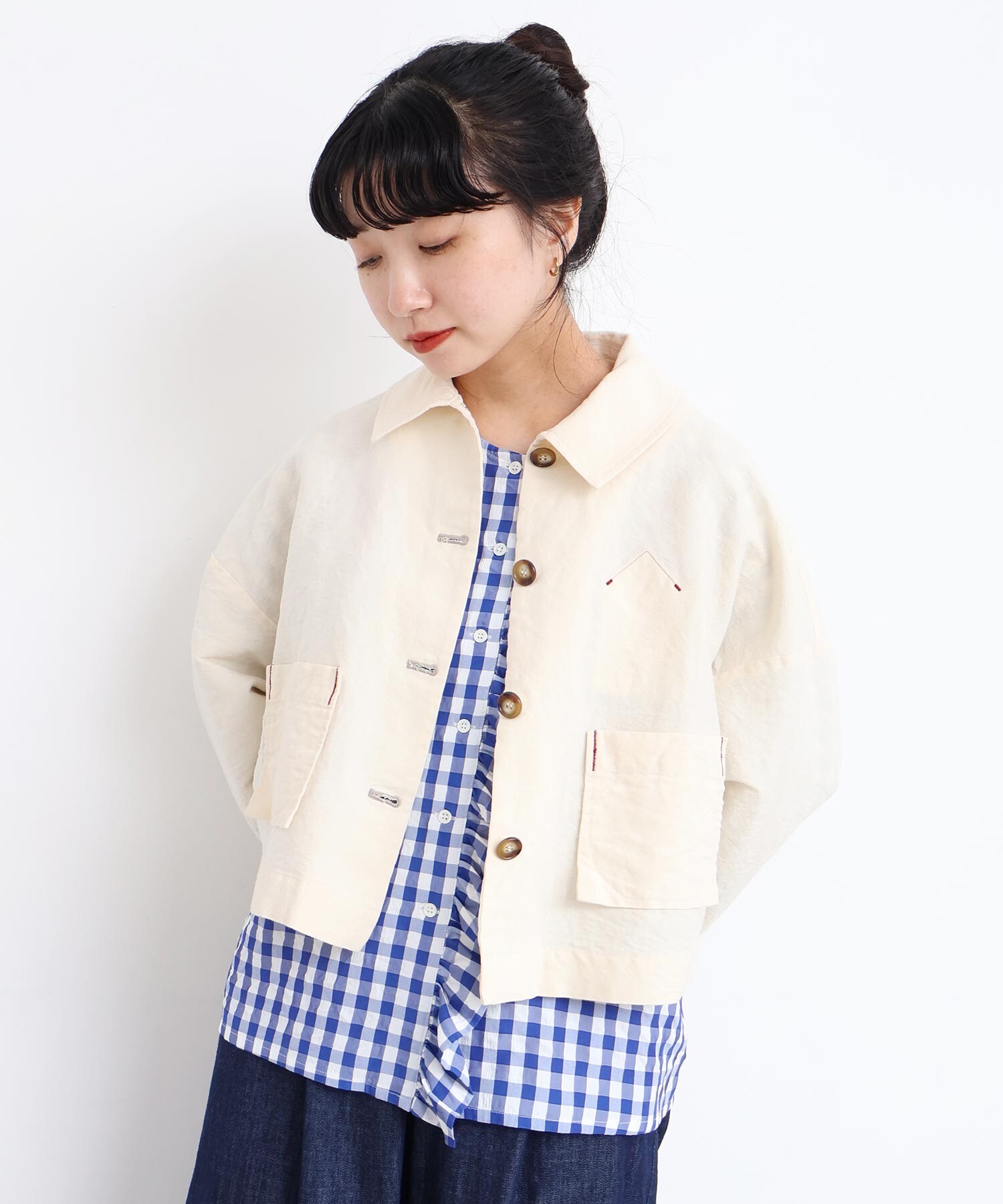 AMBIDEX Store washi cotton ミニジャケット(F キナリ): l'atelier du