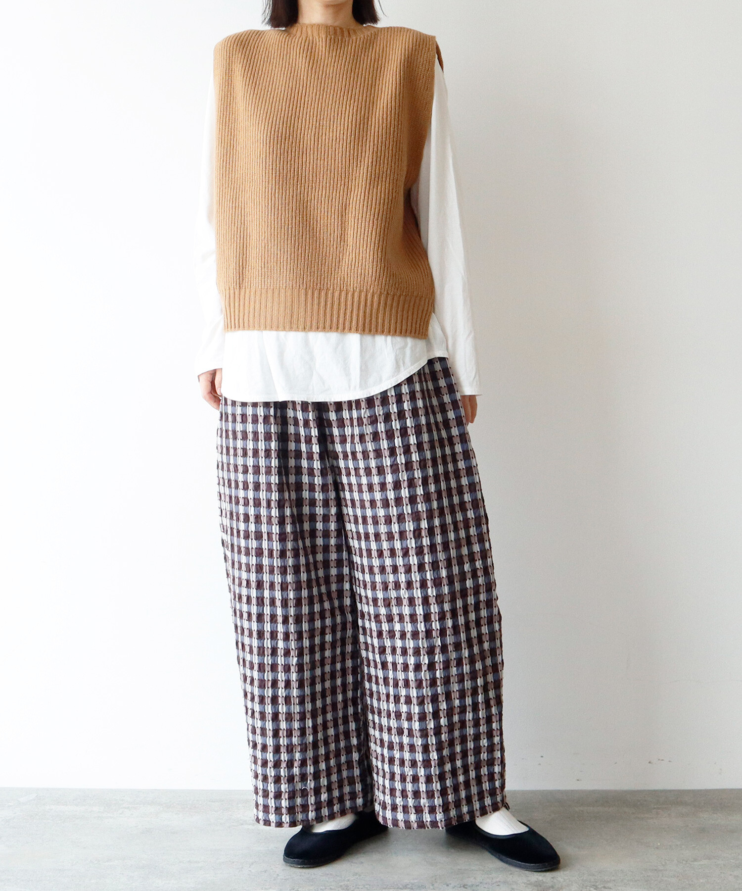 AMBIDEX Store ○CHESS ホールガーメント 片畦2wayベスト(F ベージュ