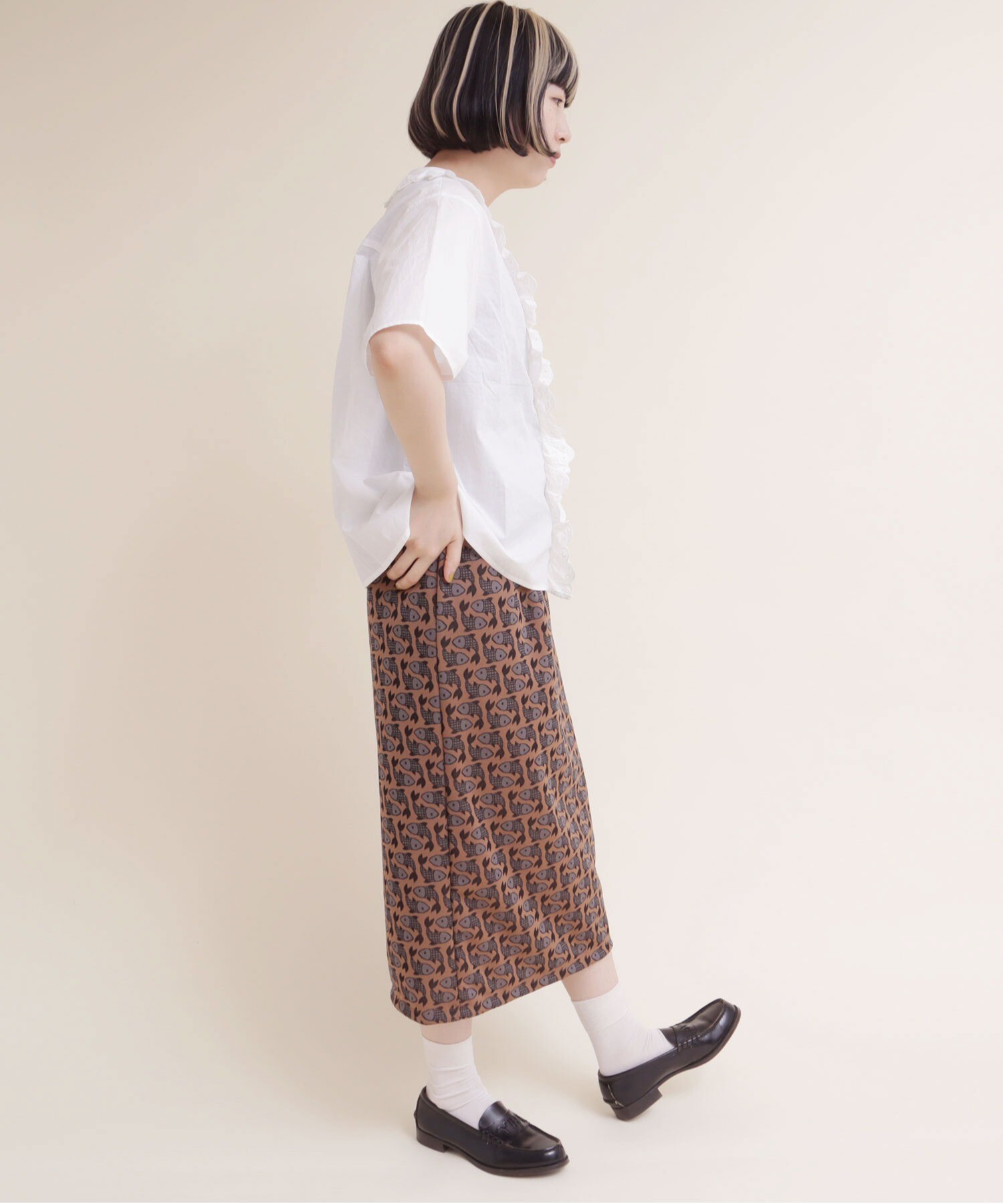 AMBIDEX Store ○FISH ジャカード スカート(F クロ): l'atelier
