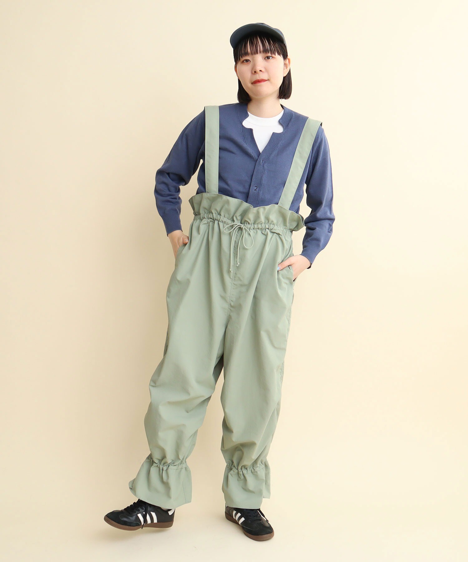 AMBIDEX Store 【予約販売】○NYLON TAFFETA gather frill snow pants 