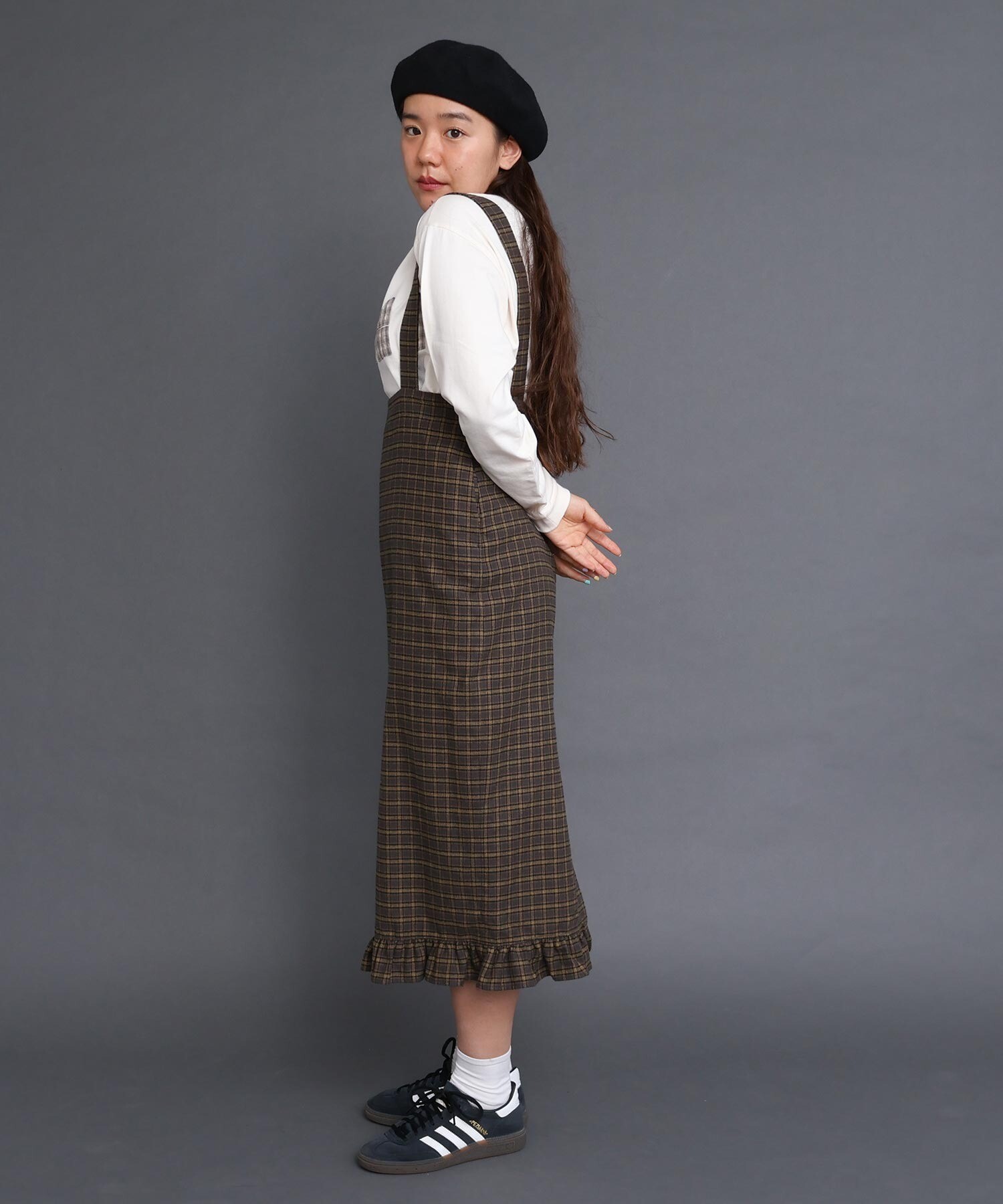 超美品DURASGOLFハート模様ベストとフリフリスカートレッグウォーマーセット レオパードに重なるふんわりチュールロングスカート – ONE PEACE