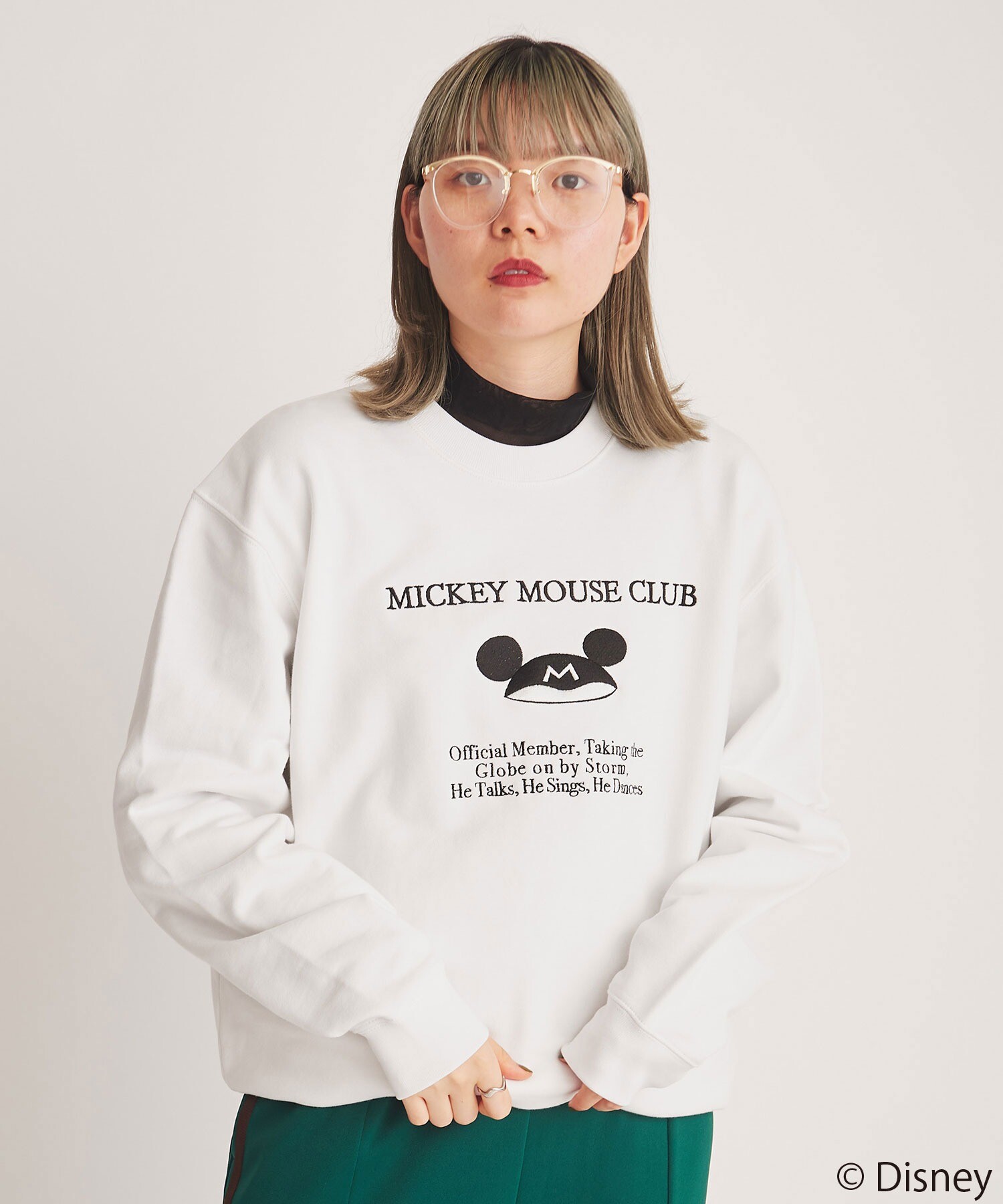 AMBIDEX Store 〇〈Disney〉ミッキーマウスクラブ / 刺繍スウェット(F 