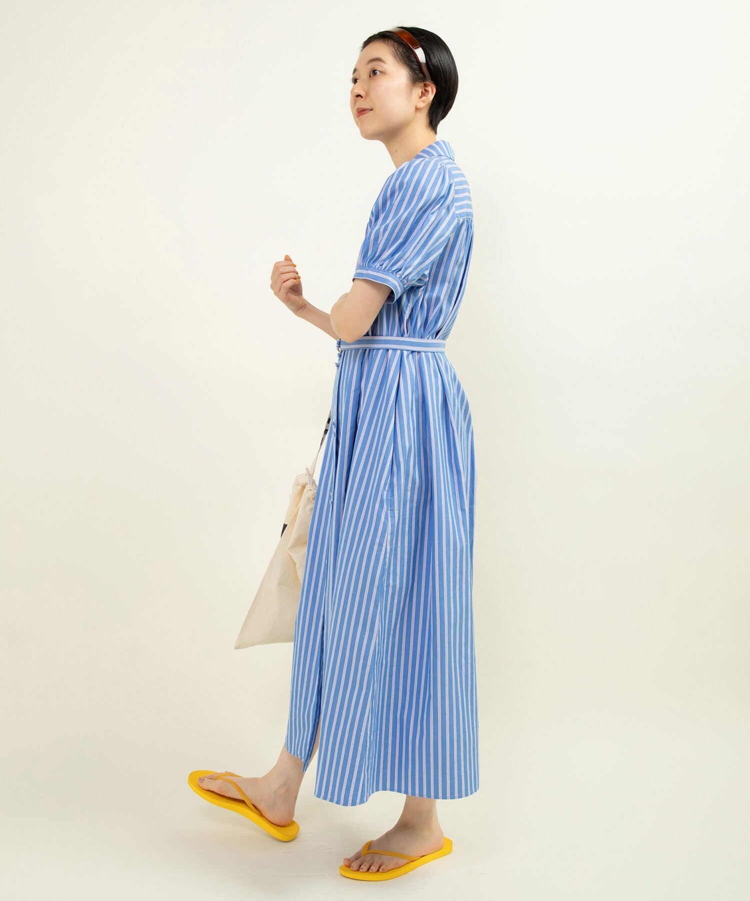 チェック柄セーラー肩開きワンピース | kids | axes femme