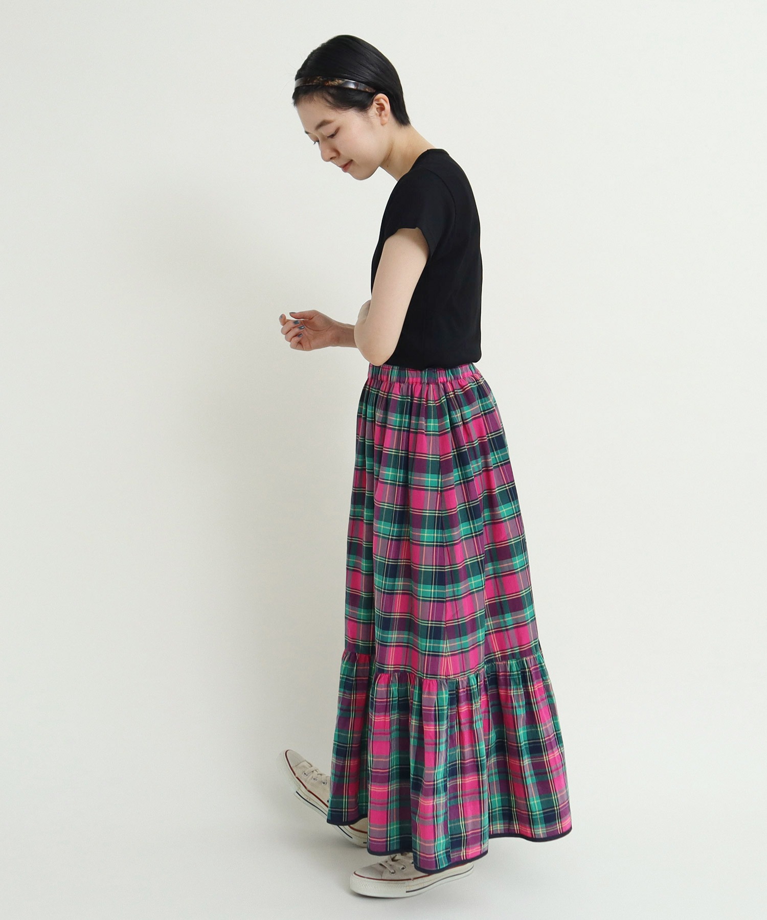 CHILD WOMAN チェック巻きスカート CHILD WOMAN チェック巻きスカート