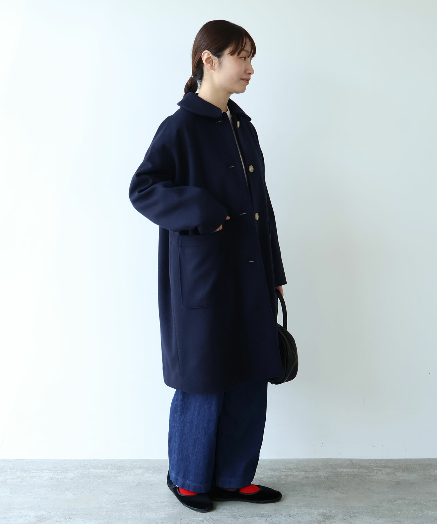 AMBIDEX Store △○ super100 ビーバー ステンカラーコート(F コン